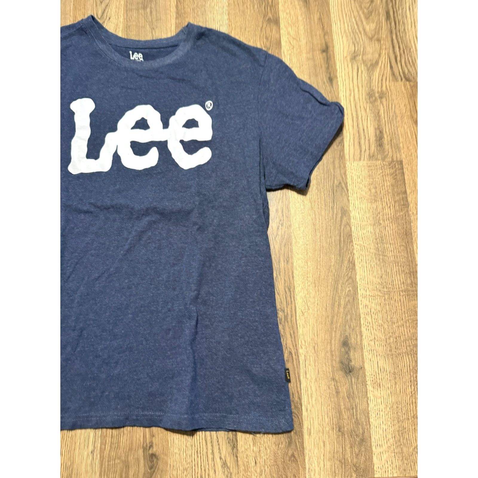 Lee Lee Shirts Adult XL Blue Short Sleeve Crew Neck Regular Fit Casual Mens Size US XL / EU 56 / 4 - 3 Thumbnail