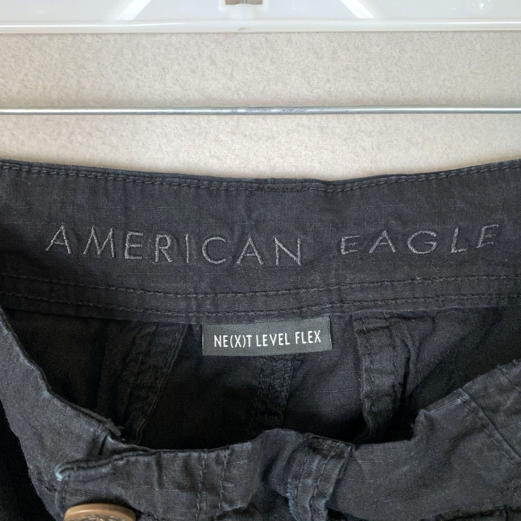 American Eagle Outfitters VINTAGE American Eagle Cargo Shorts Mens 32 Black Next Level Flex Pockets Outdoor Preppy Size US 32 / EU 48 - 3 Thumbnail