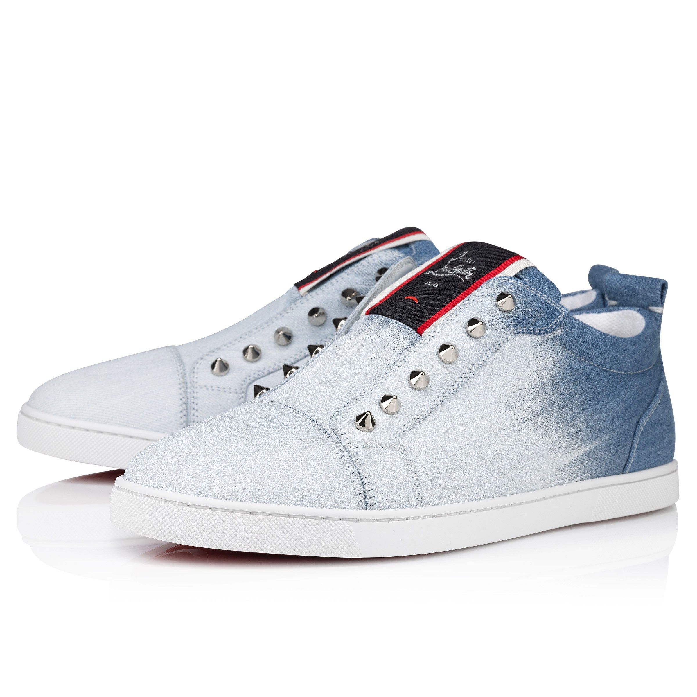 Christian Louboutin F.A.V Fique A Vontade blue denim Size US 12 / EU 45 - 1 Thumbnail