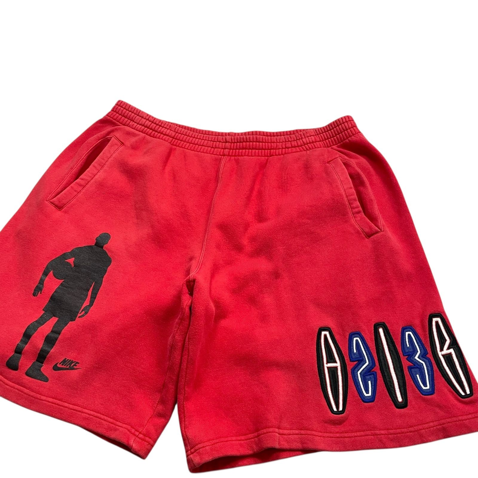 Nike RARE VTG 90s AIR JORDAN #23 SWEAT SHORTS PANTS RED Sz XL Size US 34 / EU 50 - 3 Thumbnail