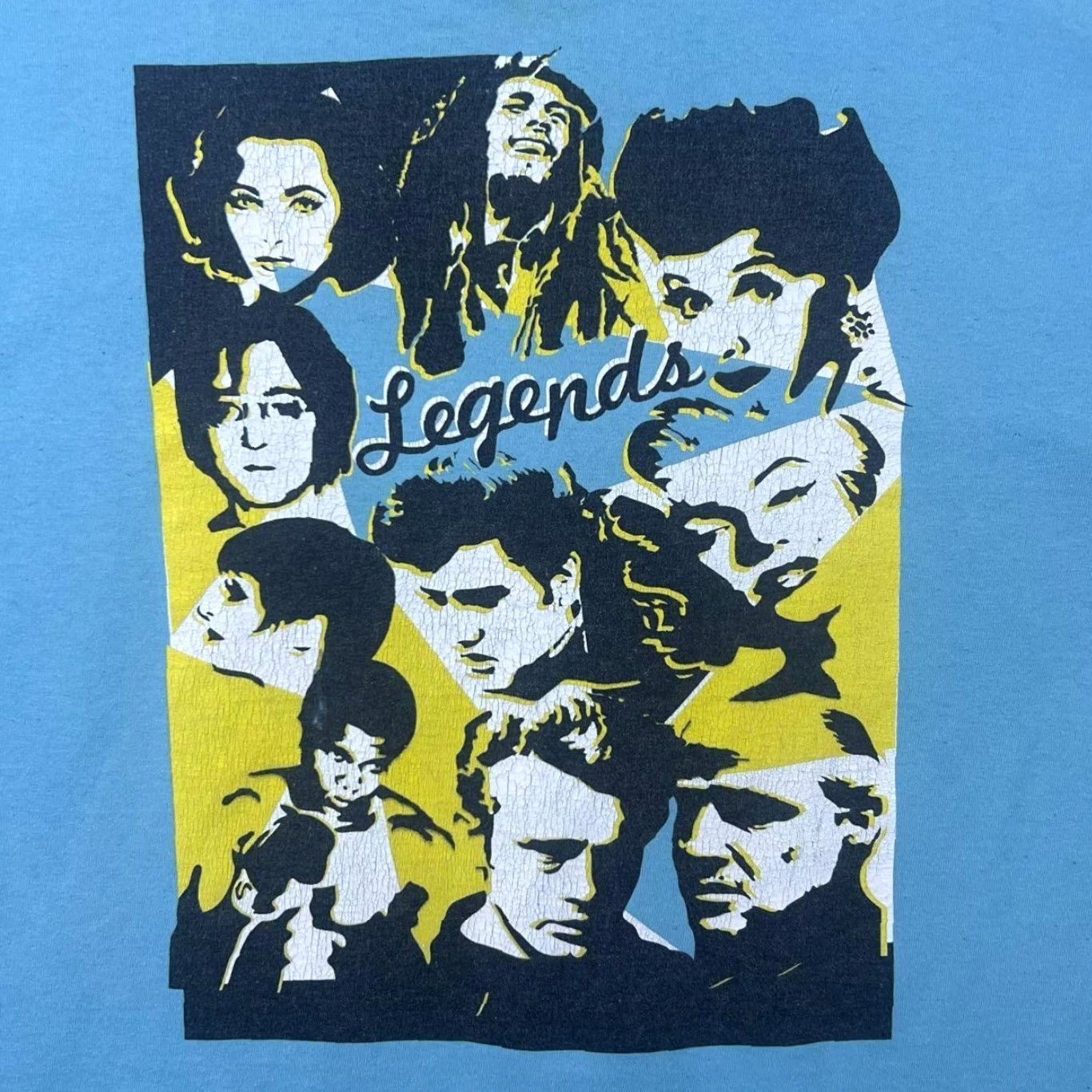 Port & Company Port & Company Early 00s Legends Graphic Blue T-Shirt Medium Mens Short Sleeve Round Neck Cotton Size US M / EU 48-50 / 2 - 4 Thumbnail