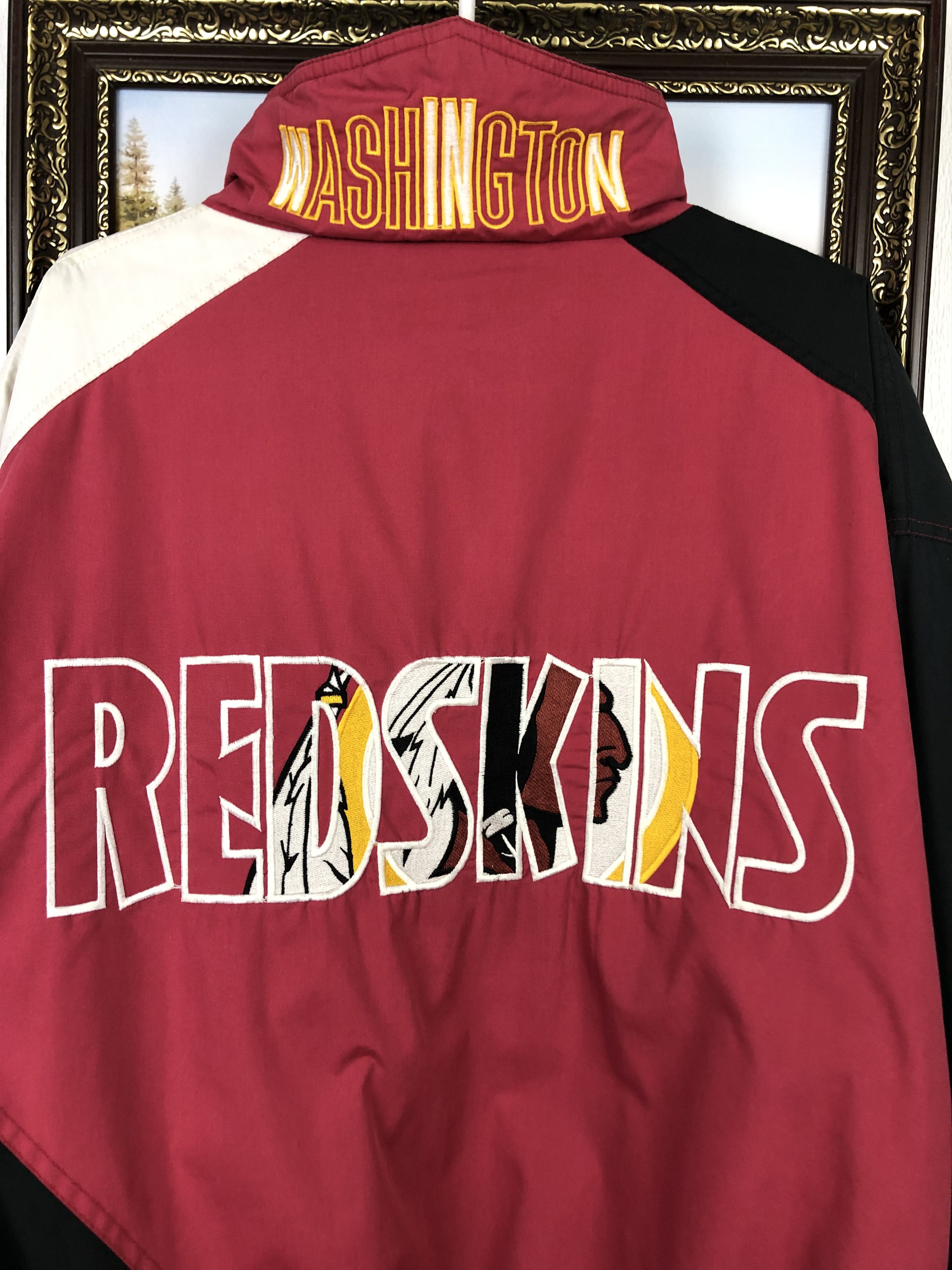 NHL × Vintage Vintage Pro Player Washington Redskins Jacket Mens Bomber Size US XXL / EU 58 / 5 - 2 Thumbnail