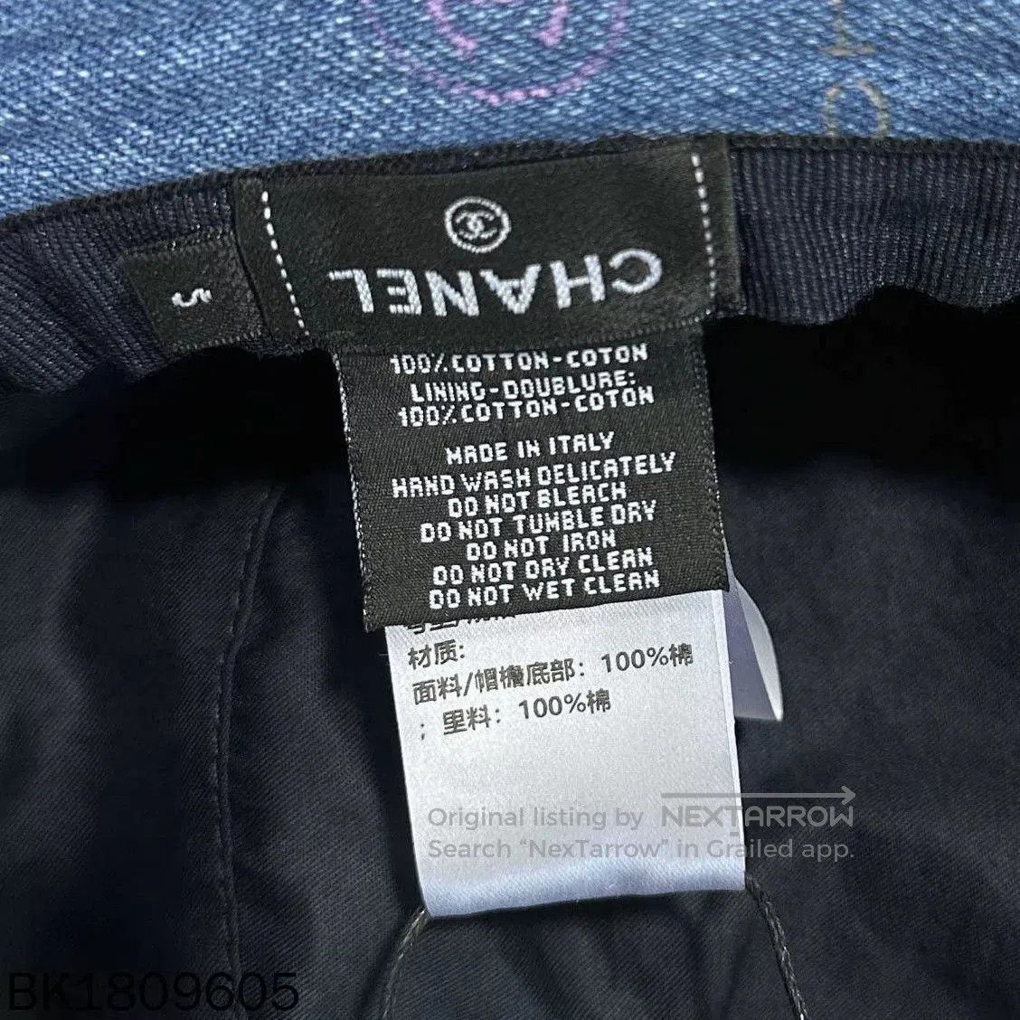 Chanel Chanel Denim Bucket Hat with Logo. Size ONE SIZE - 5 Thumbnail