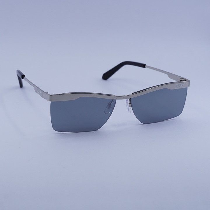 Off-White Off-White OERI095 RIMINI 7272 Sunglasses Silver Frame Size ONE SIZE - 1 Thumbnail