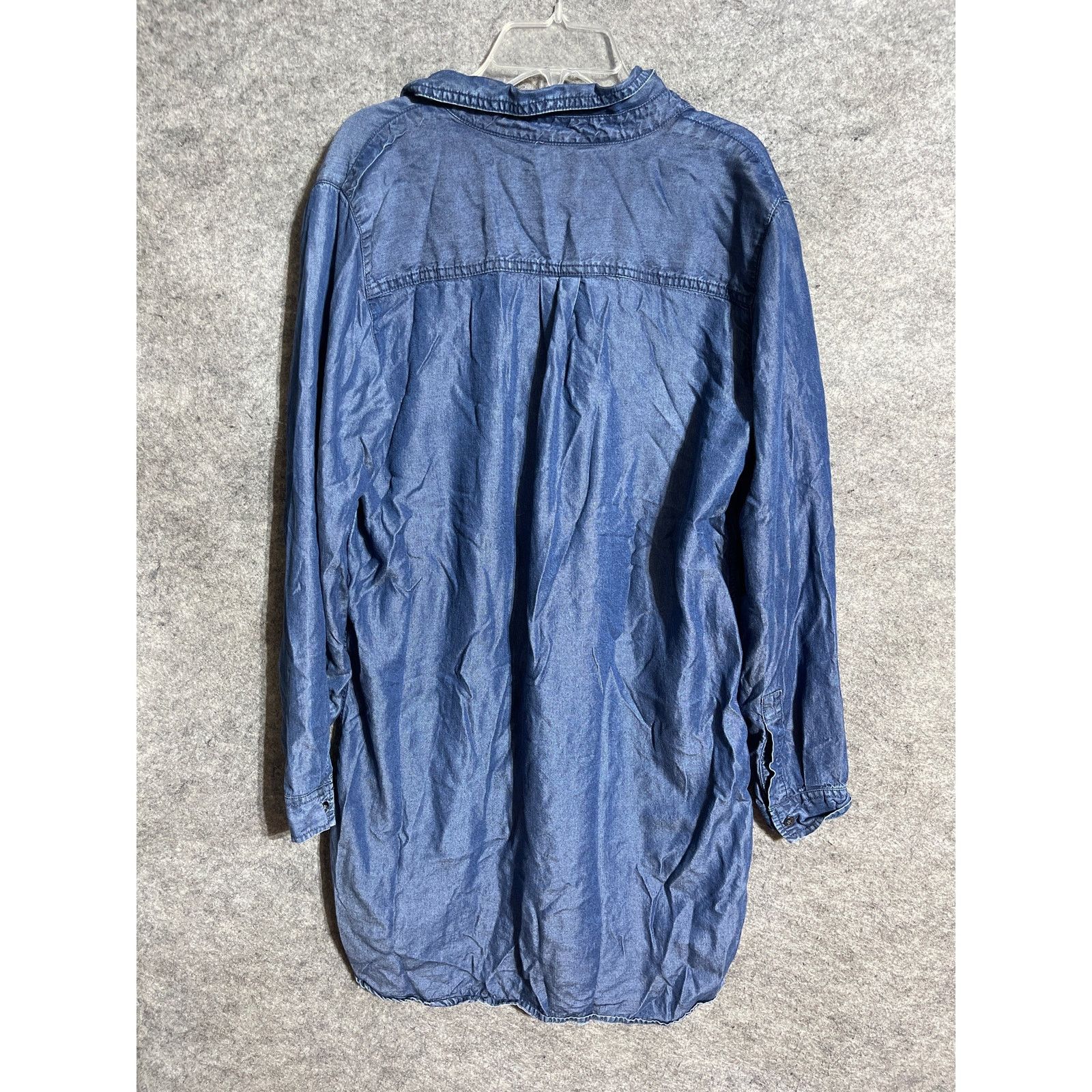 Gap Gap Dress Womens M Denim Popover Lyocell Long Sleeve Blue Size M / US 6-8 / IT 42-44 - 2 Thumbnail