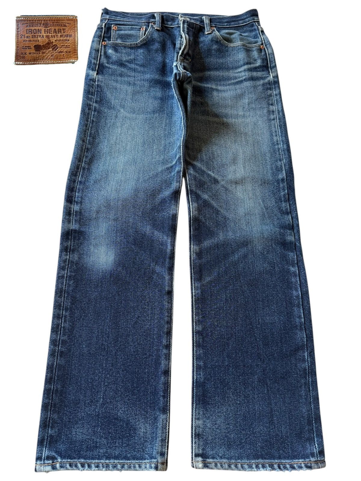 Vintage Japanese Iron Heart 21 Oz Loose Jeans