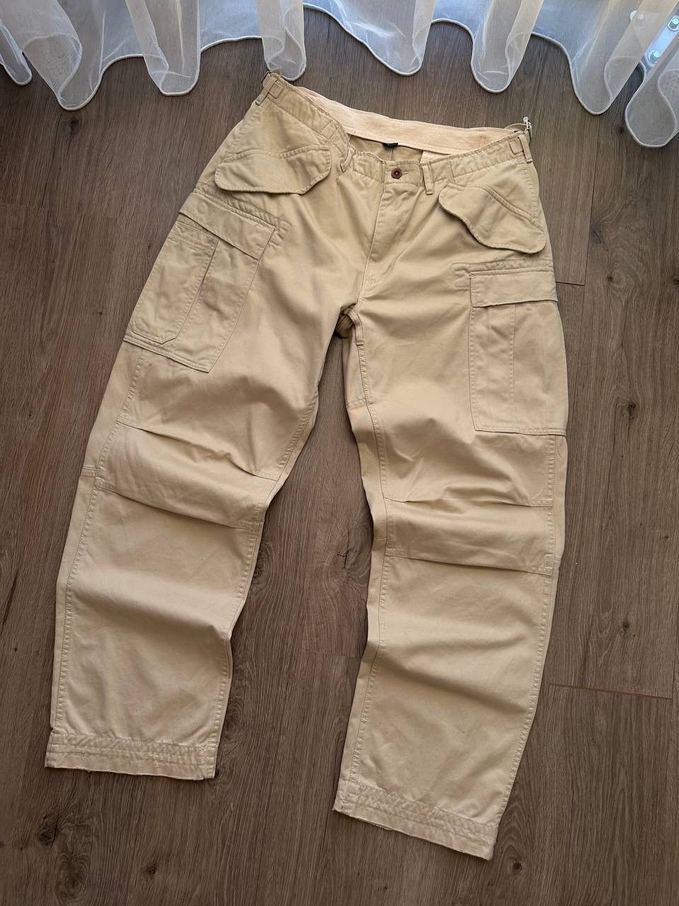 Polo Ralph Lauren × Vintage Vintage Polo Ralph Lauren Cargo Beige Baggy PRL Pants Size US 34 / EU 50 - 8 Thumbnail