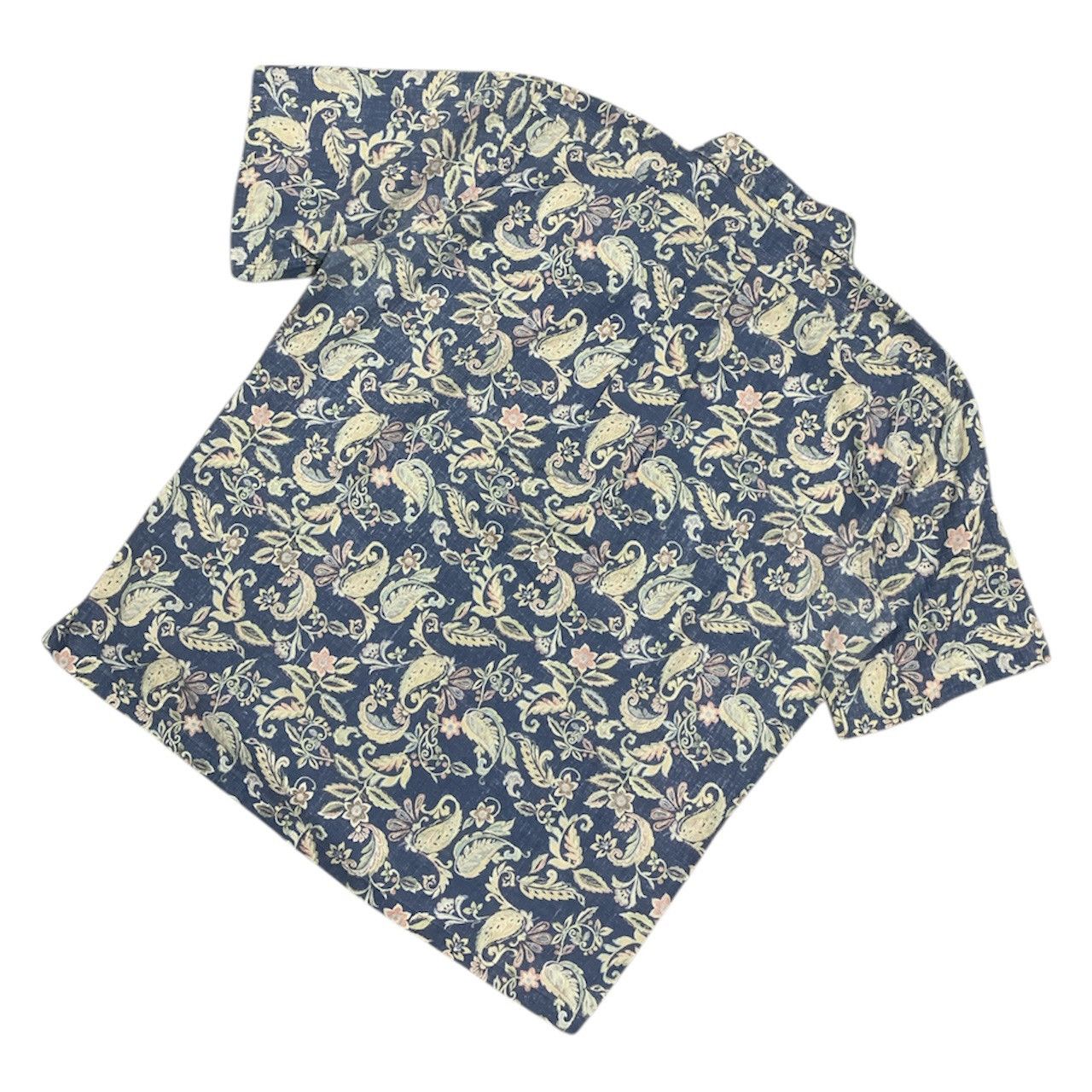 Reyn Spooner Vtg 80's Reyn Spooner Half Button Paisley Hawaiian Shirt Size US L / EU 52-54 / 3 - 6 Thumbnail