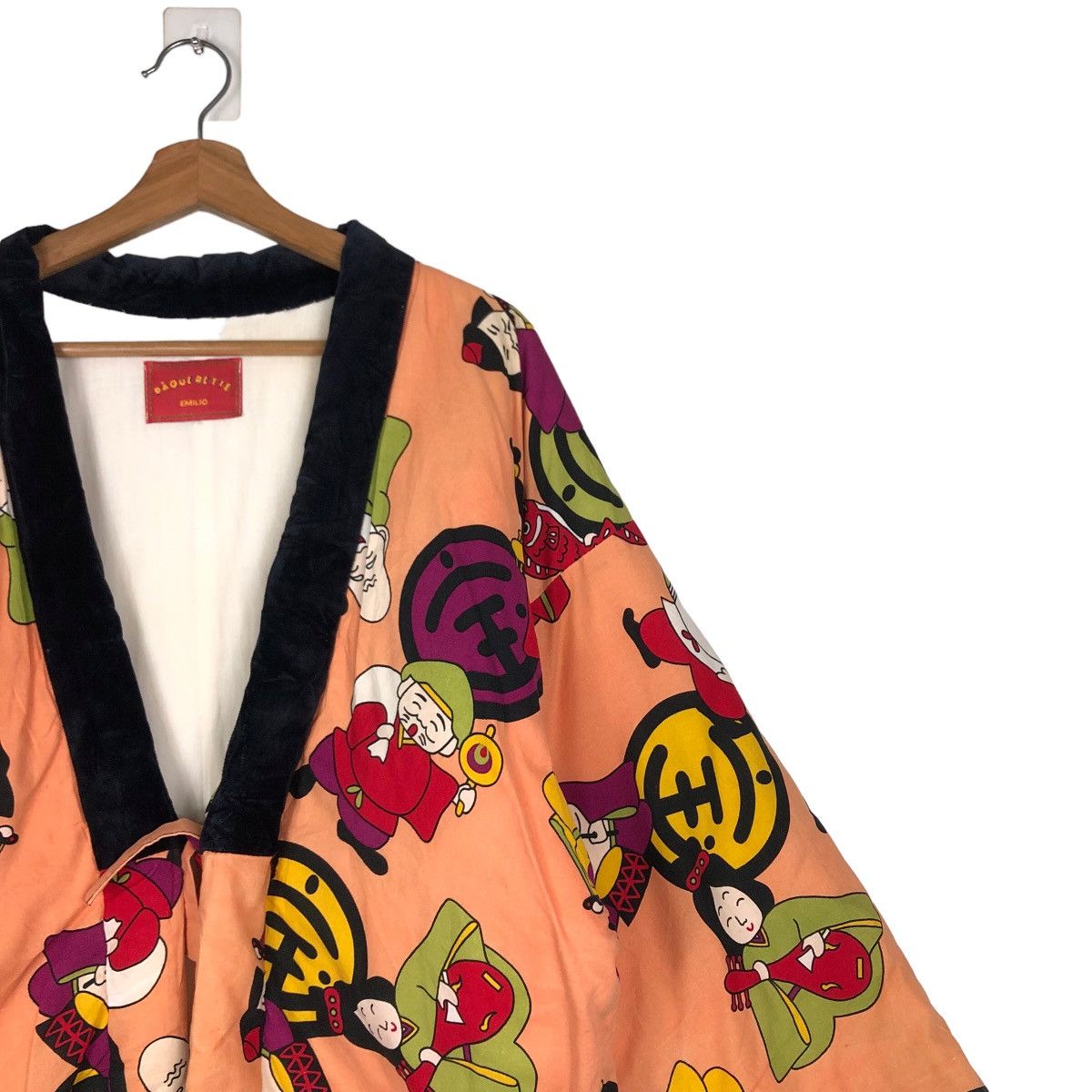 Japanese Brand 🔥Vtg Traditional Kimono Japan Cartoon FullPrint Paquerette Size US M / EU 48-50 / 2 - 6 Thumbnail