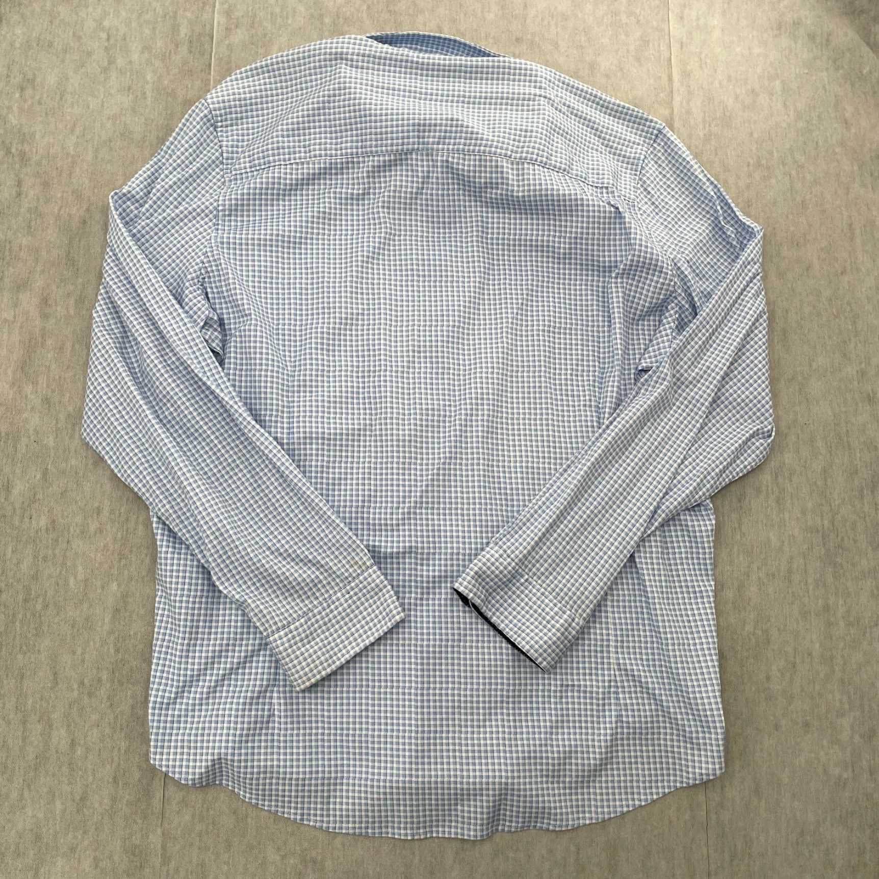 Buttero VINTAGE Butter Cloth Check Pattern Shirt Adult 2XL Long Sleeve Button-Down Cotton Mens XXL Size US XXL / EU 58 / 5 - 2 Thumbnail