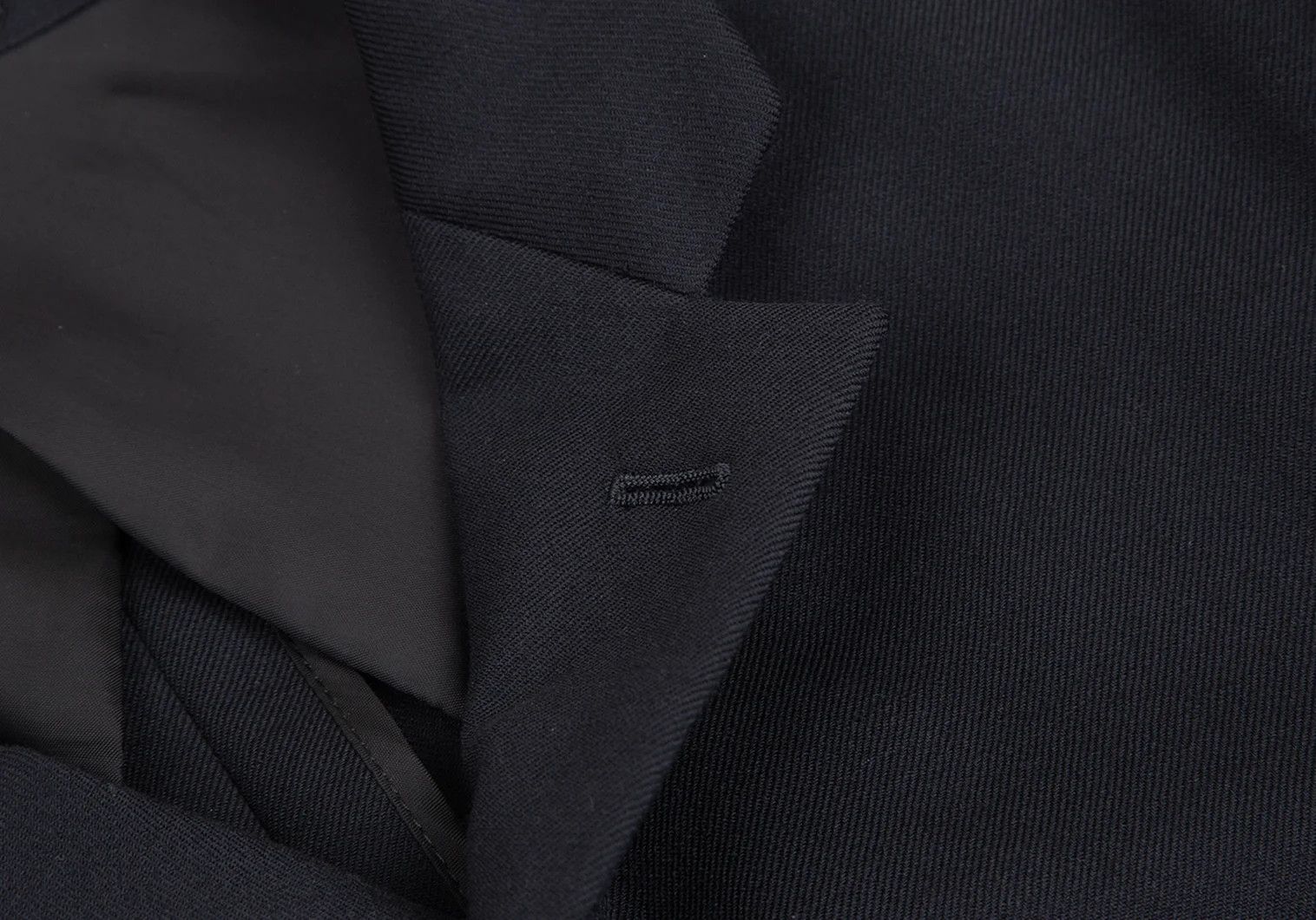 Comme des Garcons Homme Plus Stretch Wool Cutaway Jacket in Navy, Size S Size US S / EU 44-46 / 1 - 5 Thumbnail