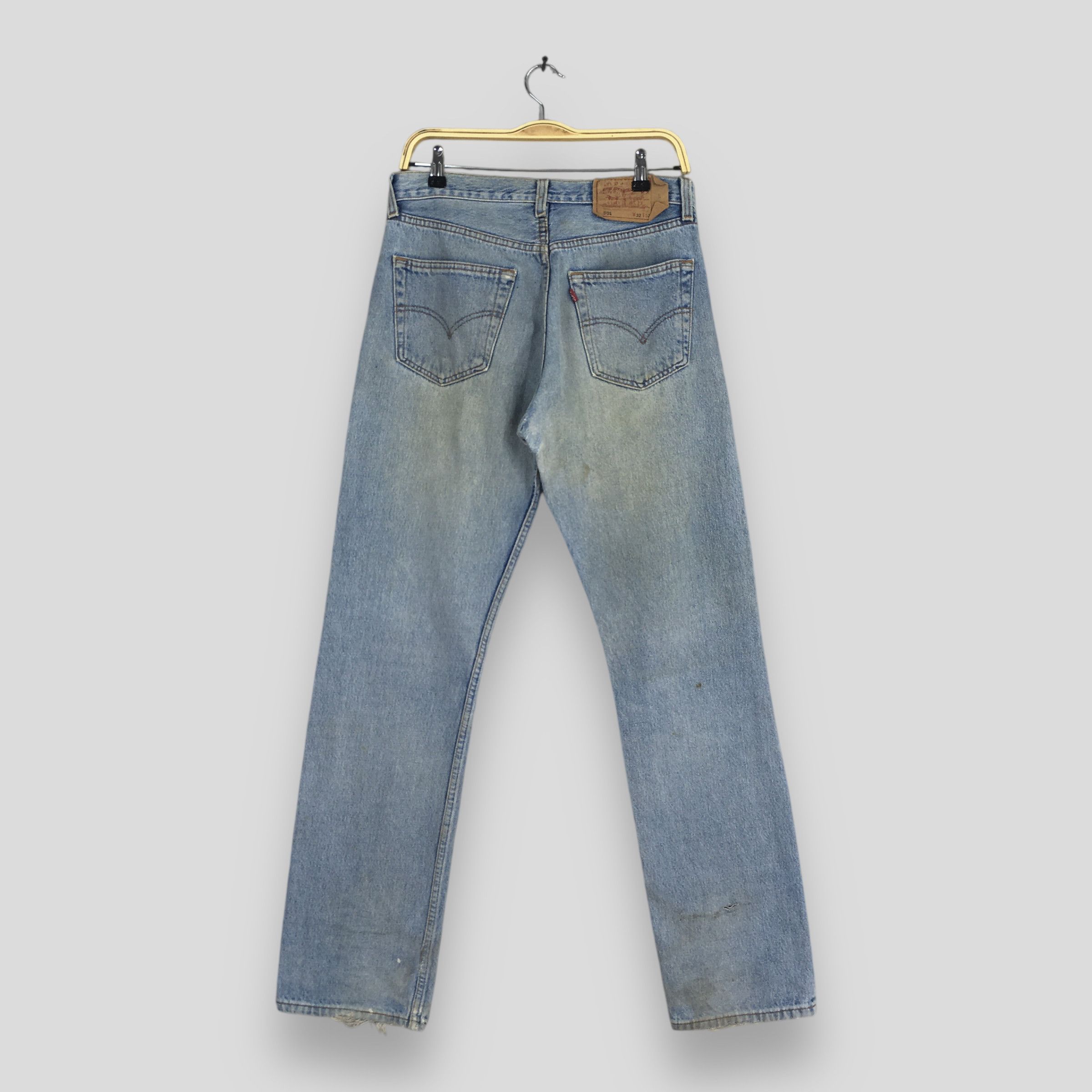 Levi's ize 30x31 Vintage 90s Levi's 501 Distressed Faded Jeans S263 Size US 30 / EU 46 - 7 Thumbnail