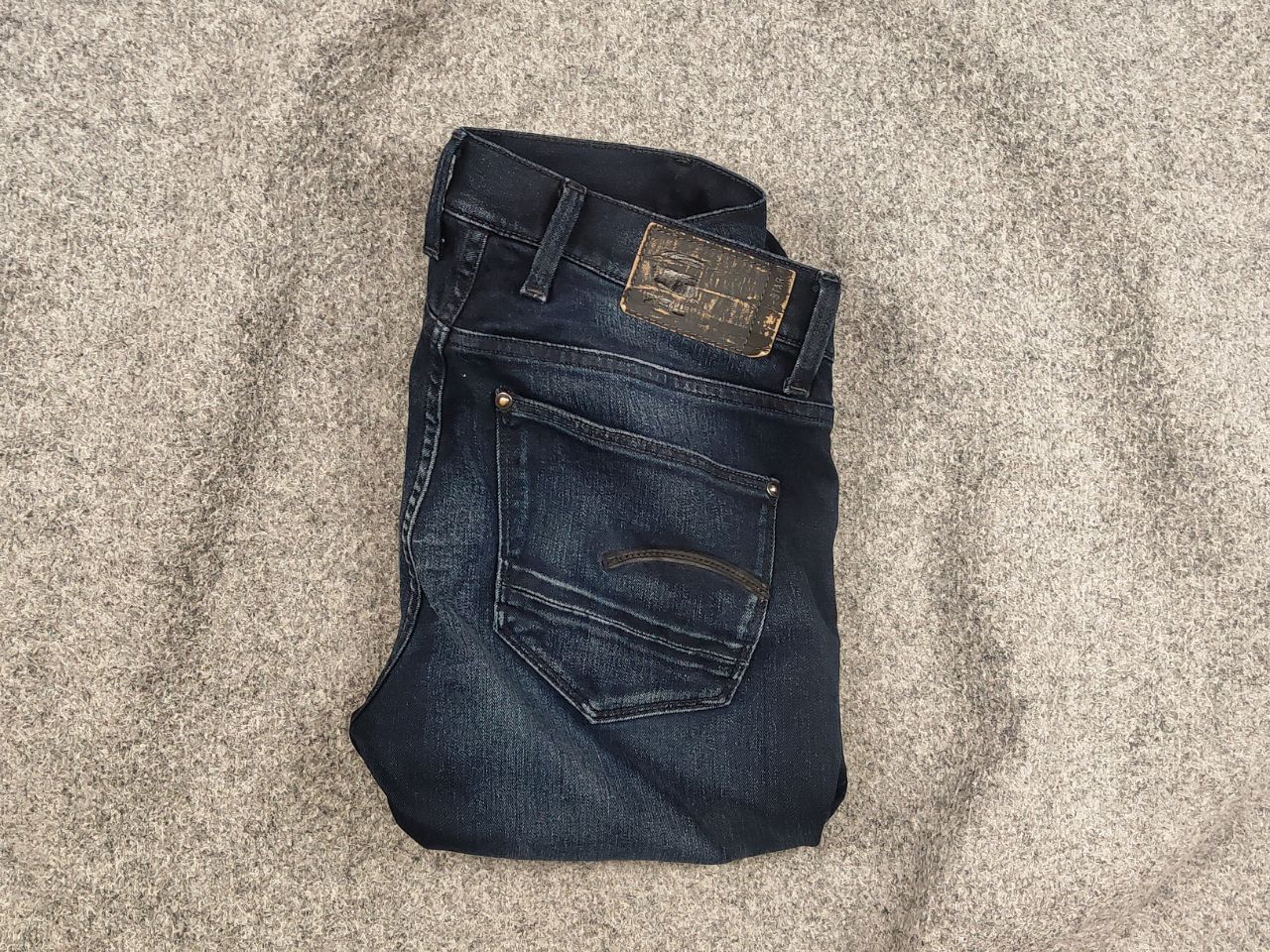 G-Star G Star Raw revend skinny Dakr Blue Gaded denim Jeans Size US 31 - 1 Thumbnail