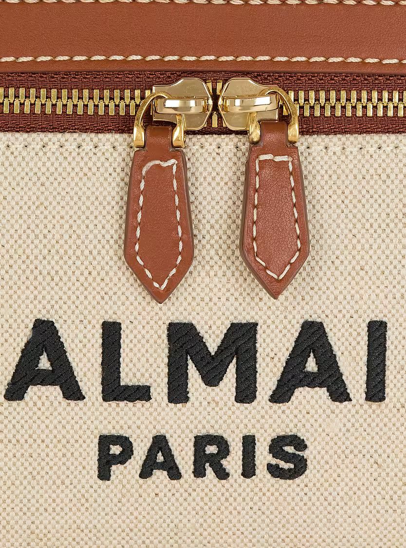 Balmain o1mt1gz0326 Size: OS / B-Buzz Satchel Bag in Beige Size ONE SIZE - 6 Thumbnail