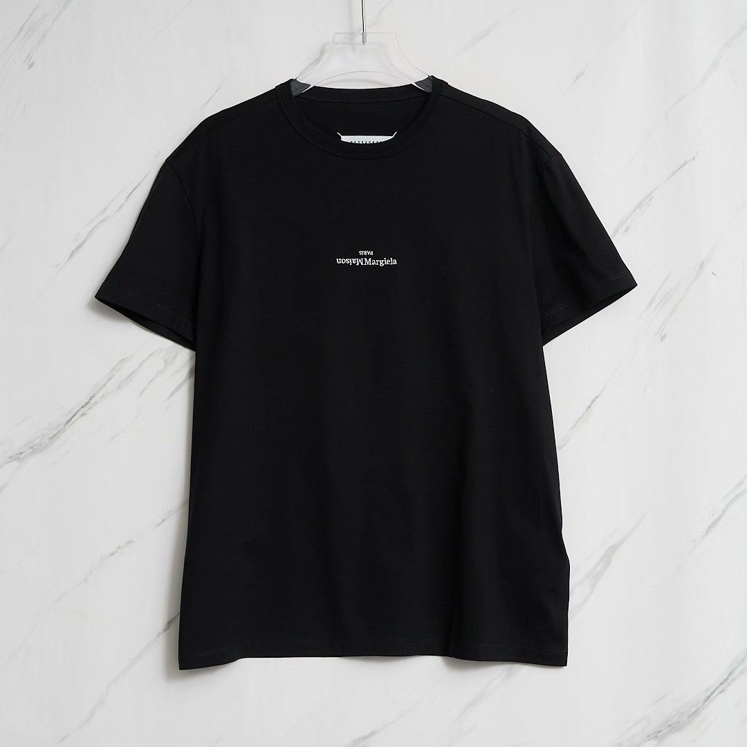 Maison Margiela Maison Margiela Neutral Logo Embroidered Cotton T-shirt Size US S / EU 44-46 / 1 - 1 Thumbnail