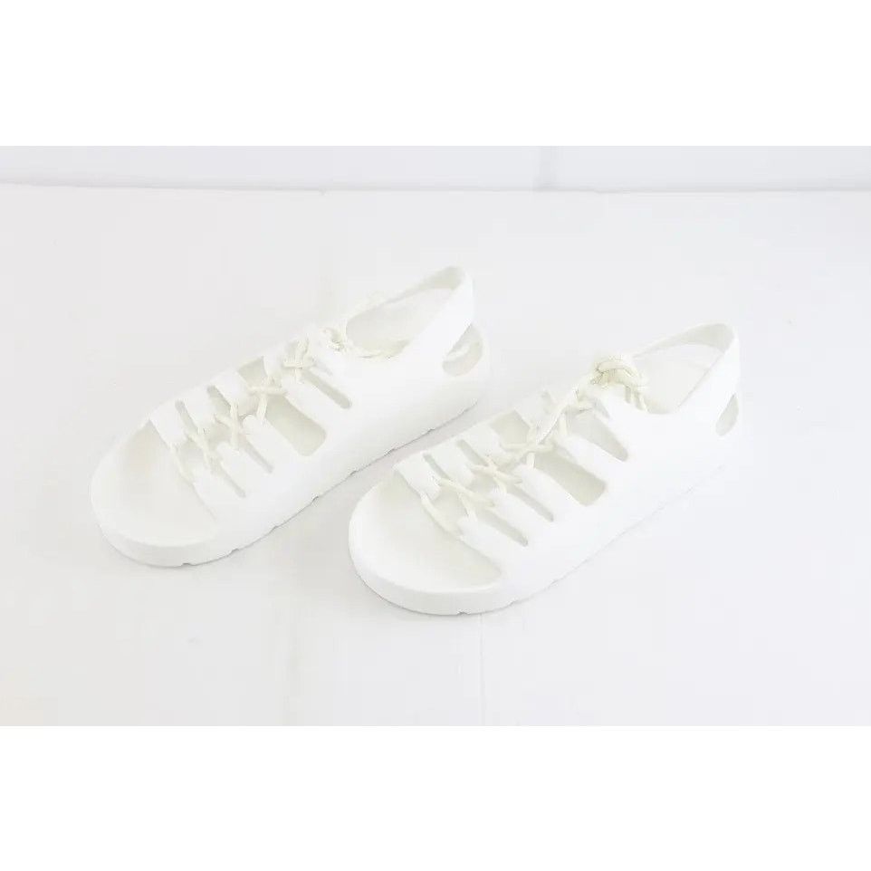 Bottega Veneta o1rshd1 Gel Rubber Jelly Sandal in Chalk Size US 12 / EU 45 - 6 Thumbnail