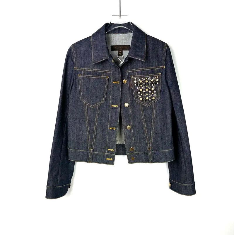 Valentino Valentino Blue Leather Women's Jacket 0089 Size S / US 4 / IT 40 - 1 Thumbnail