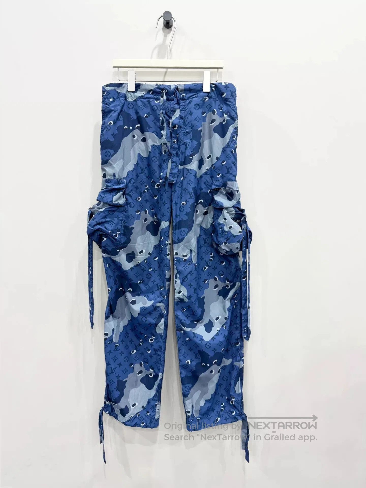 Louis Vuitton Louis Vuitton Blue Camo Nylon Casual Pants. Size US 42 / EU 58 - 1 Thumbnail