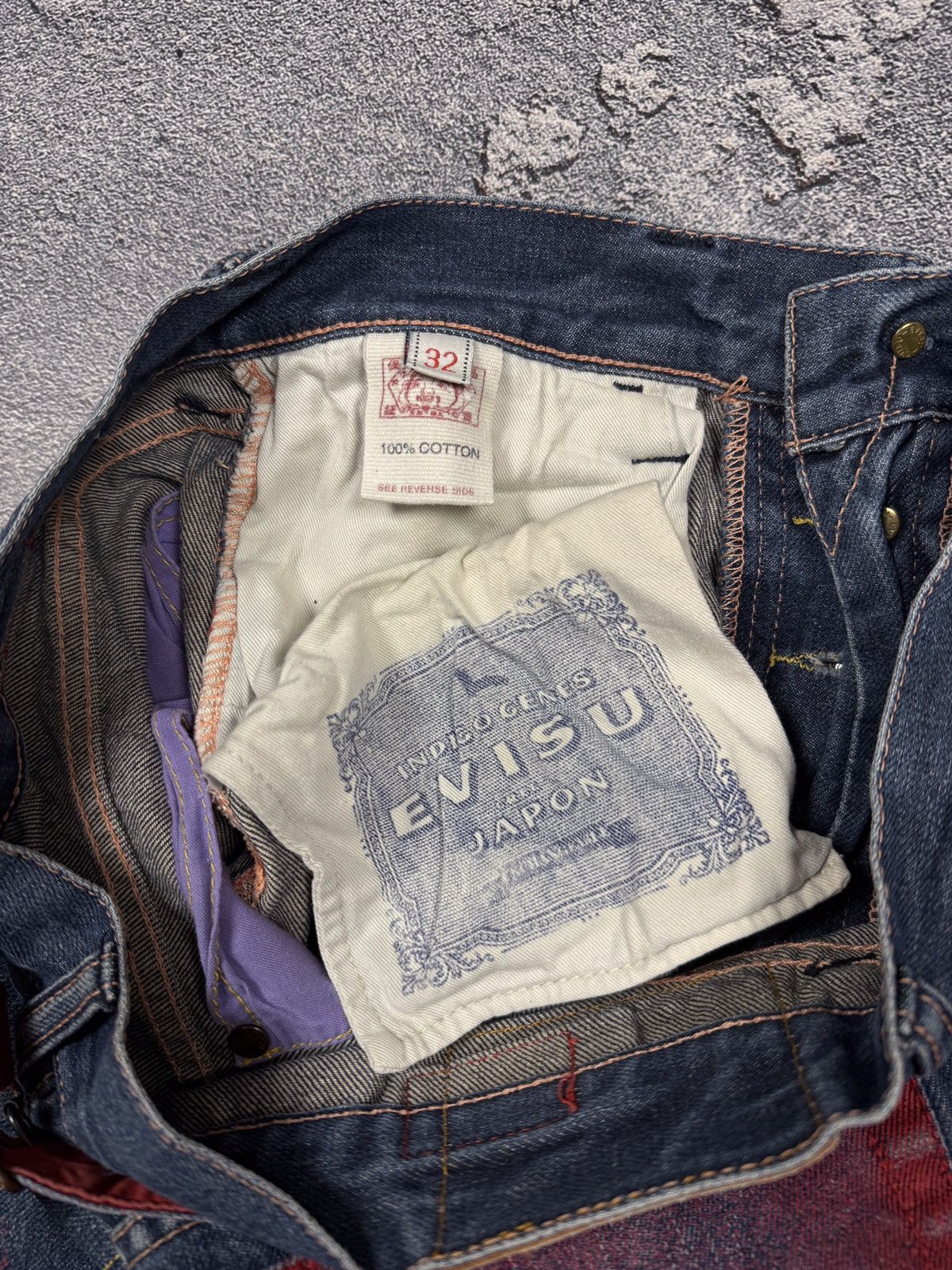 Evisu Rare evisu Pants Denim Very Rare Designer Y2K Japan Size US 32 / EU 48 - 10 Thumbnail
