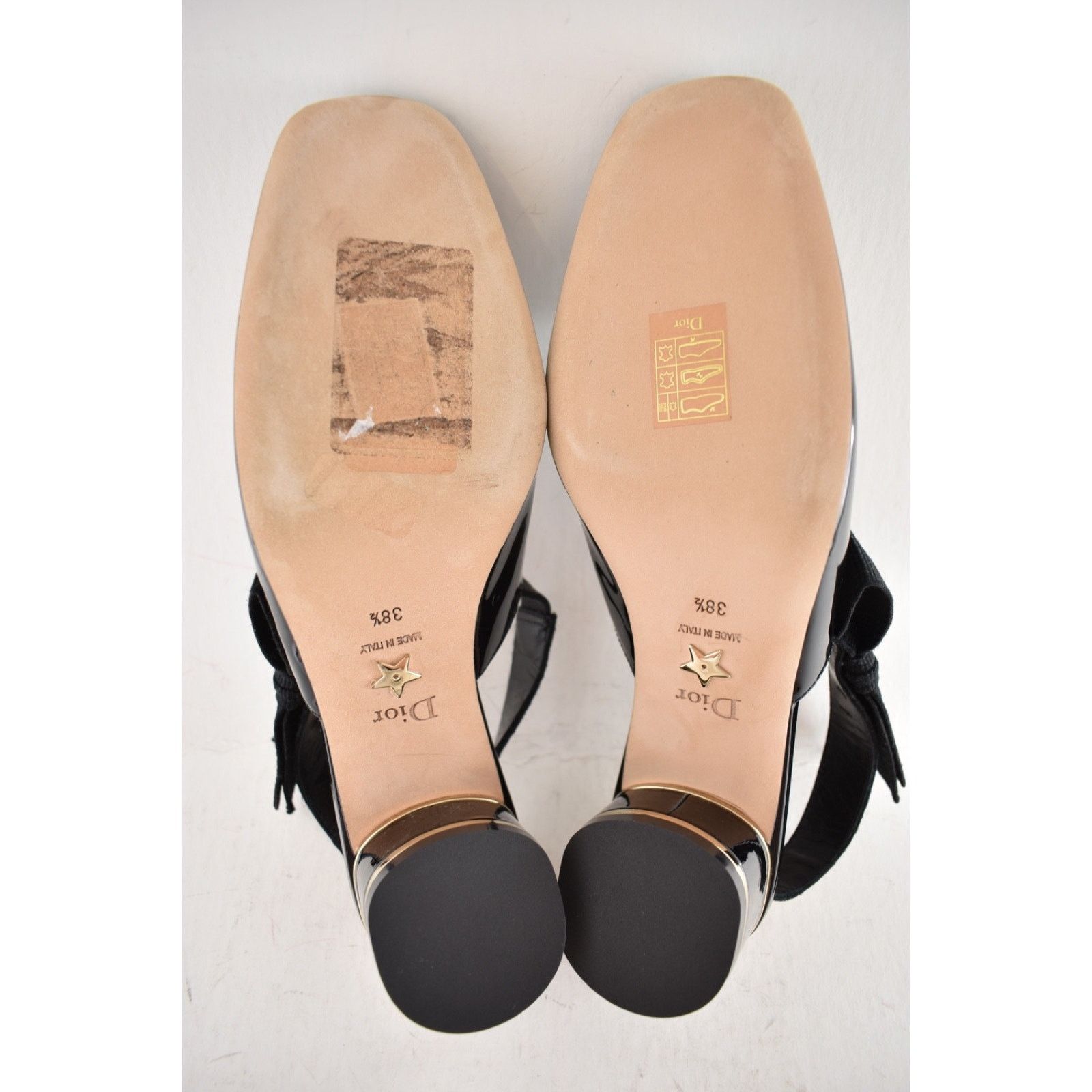 Dior Dior Miss Dior Paris Black Patent Bow Slingback Strap Size US 8.5 / IT 38.5 - 19 Thumbnail