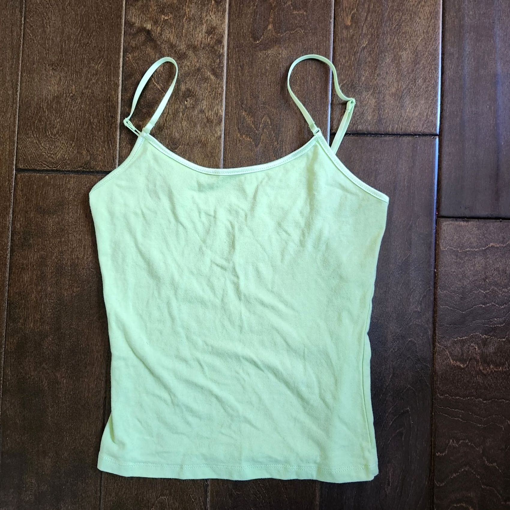 Vintage French Kiss Women's Tank Top Sleeveless Green Small Juniors Regular Fit Pullover Solid Lightweight Easy Care Size S / US 4 / IT 40 - 4 Thumbnail