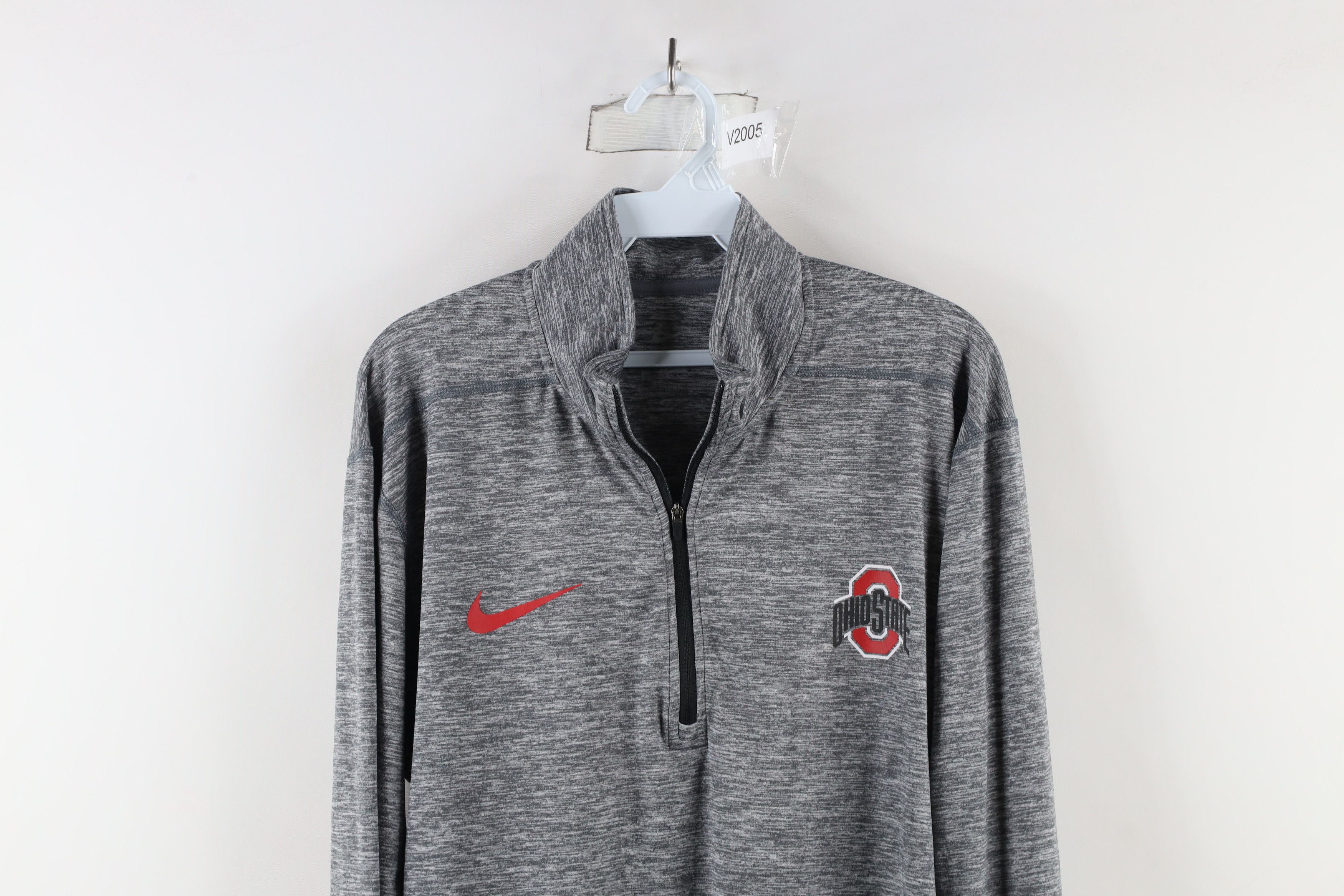 Nike × Vintage Nike Out Ohio State University Half Zip Pullover Jacket Top Size US L / EU 52-54 / 3 - 2 Thumbnail