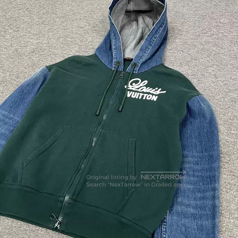 Louis Vuitton Louis Vuitton Denim paneled hooded jacket Size US XS / EU 42 / 0 - 3 Thumbnail
