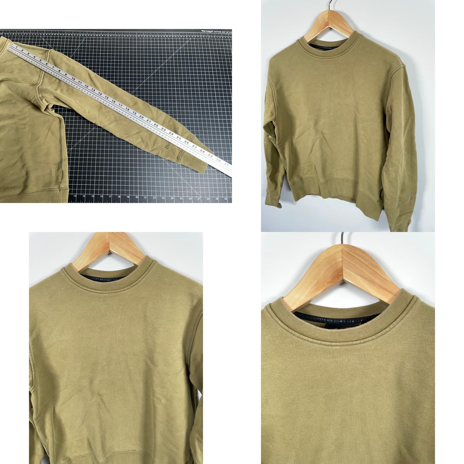 Adidas adidas Sweatshirt Mens Small Green Crewneck Human Race 90s Retro Cotton Terry Embroidered Olive Green Size US S / EU 44-46 / 1 - 8 Thumbnail