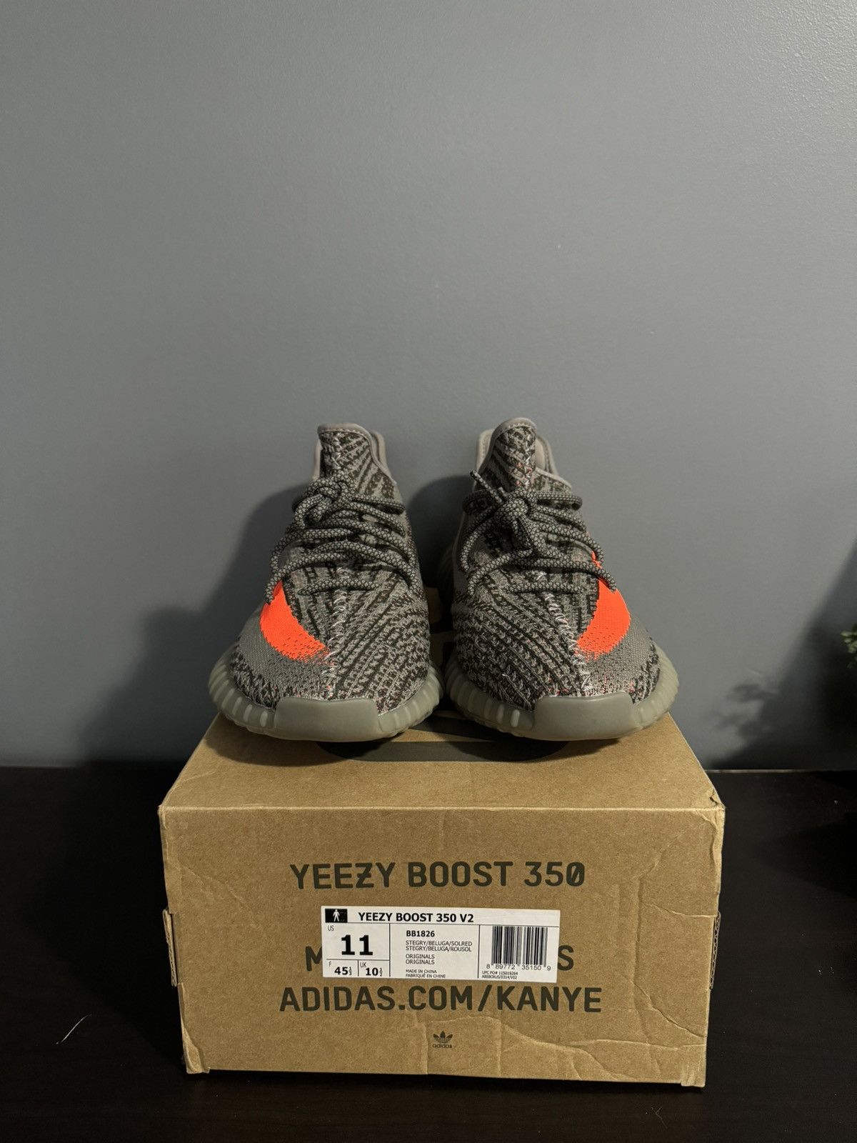 Adidas Rare OG Yeezy Boost 350 Beluga V2 Not Reflective Size US 11 / EU 44 - 2 Thumbnail