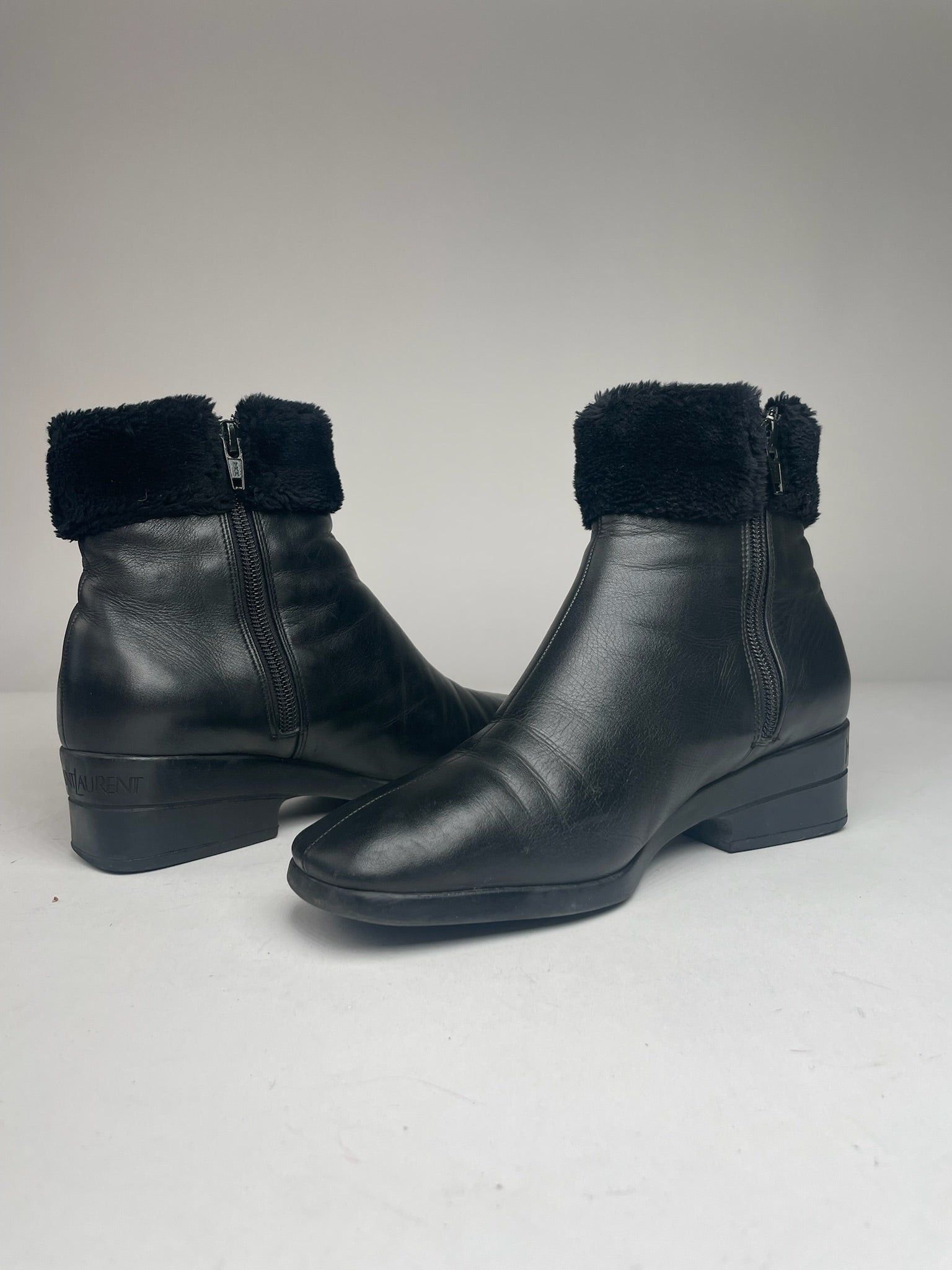 Other Vintage Yves Saint Laurent Leather Boots black Size US 5 / IT 35 - 1 Thumbnail