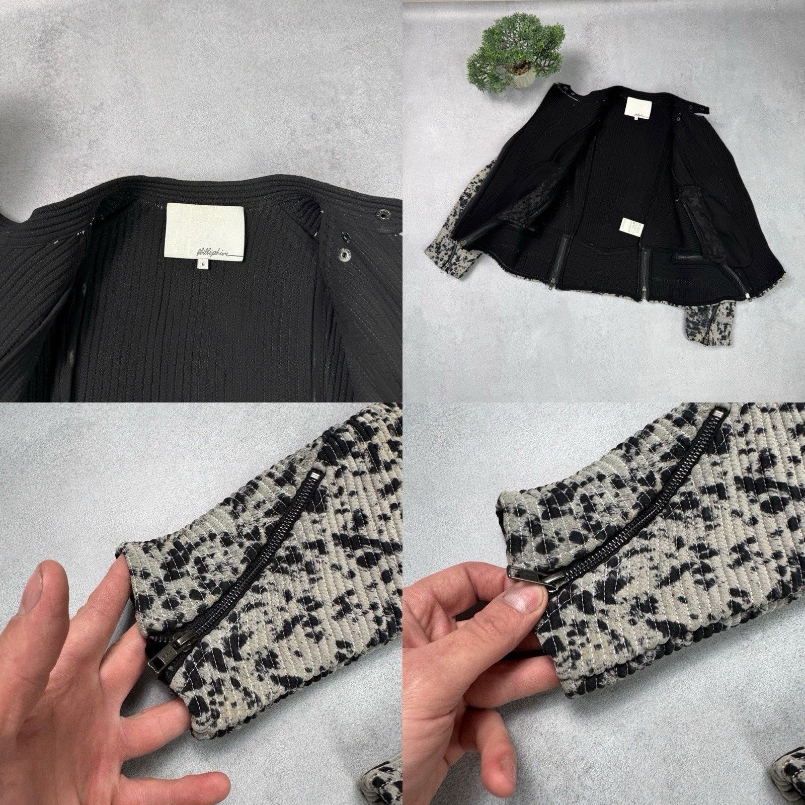 3.1 Phillip Lim 3.1 Phillip Lim Women Biker Jacket Silk Multicolour Size 6 Size XS / US 0-2 / IT 36-38 - 23 Thumbnail