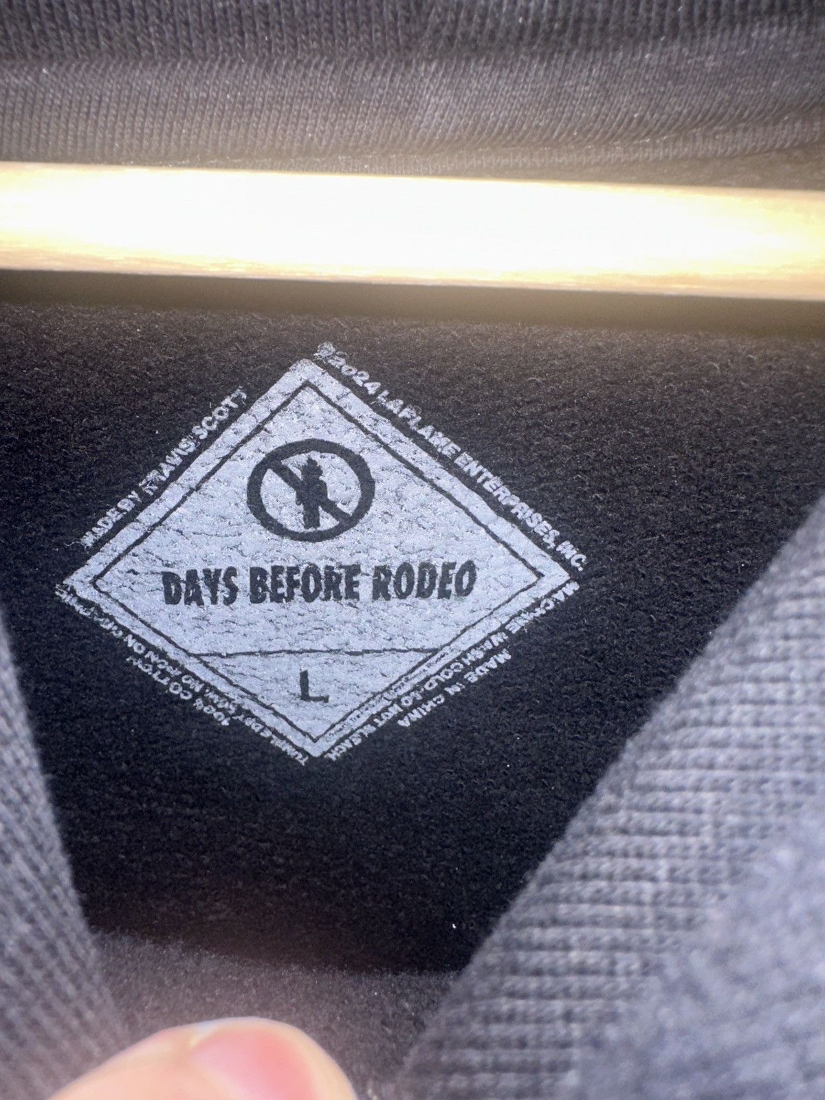 Travis Scott Travis Scott Days Before Rodeo Hoodie - Size Large Size US L / EU 52-54 / 3 - 2 Thumbnail