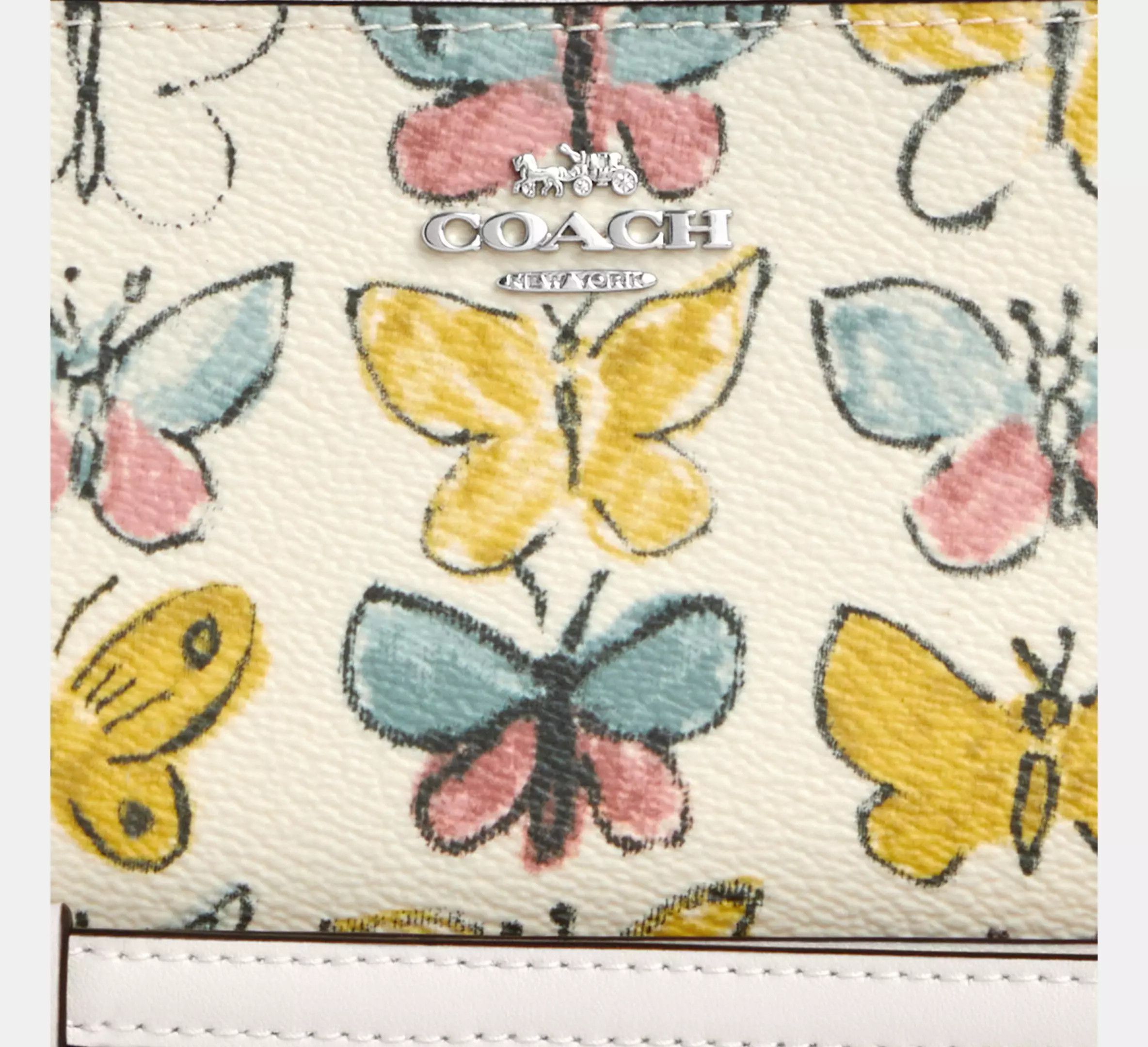Coach Long Zip Around Wallet With Butterfly Print CAO82 Size ONE SIZE - 7 Thumbnail