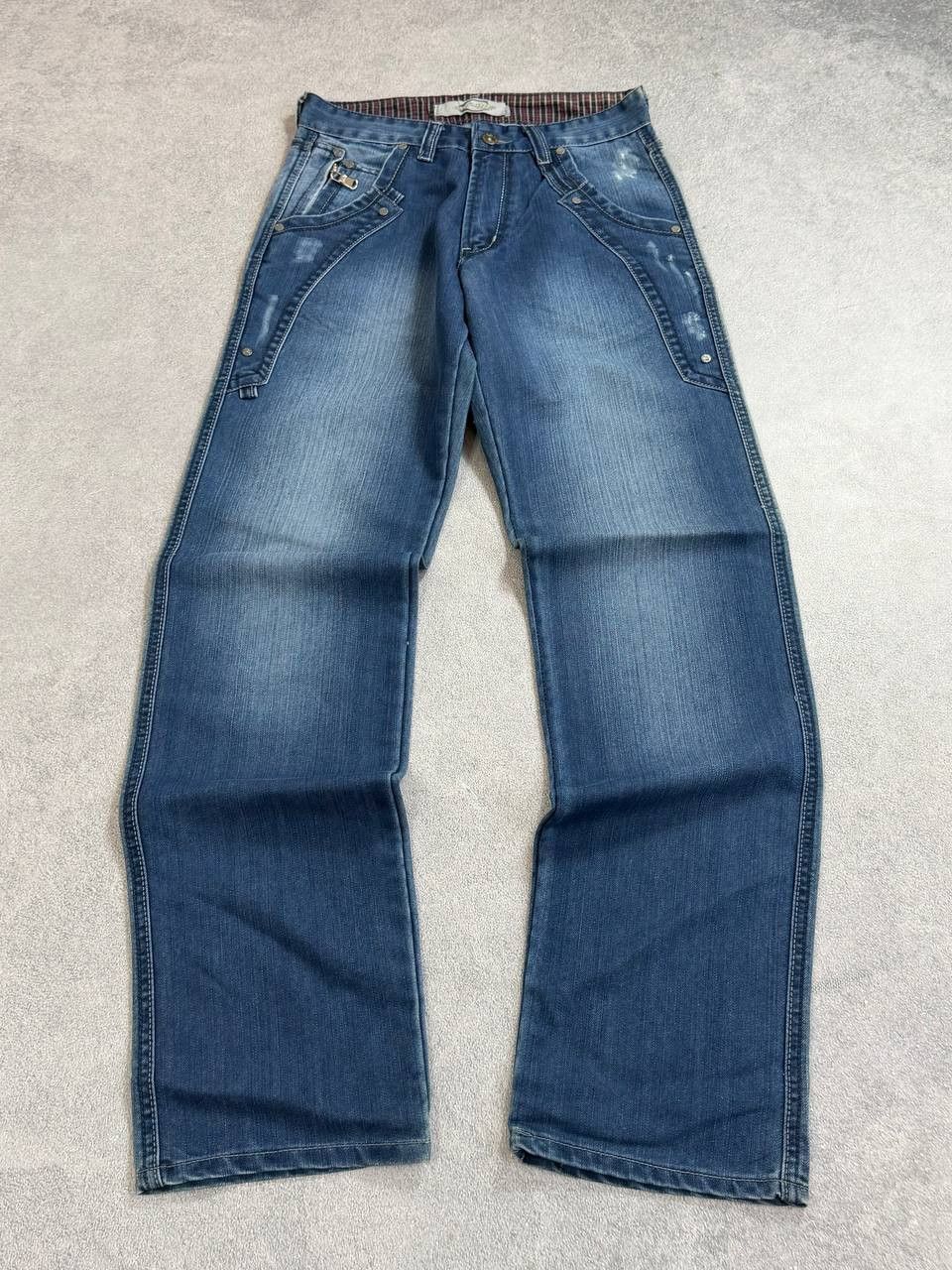 Hedi Slimane 00s Hedi Slimane Dior Style Archive Baggy Y2K Denim jeans Size US 31 - 2 Thumbnail