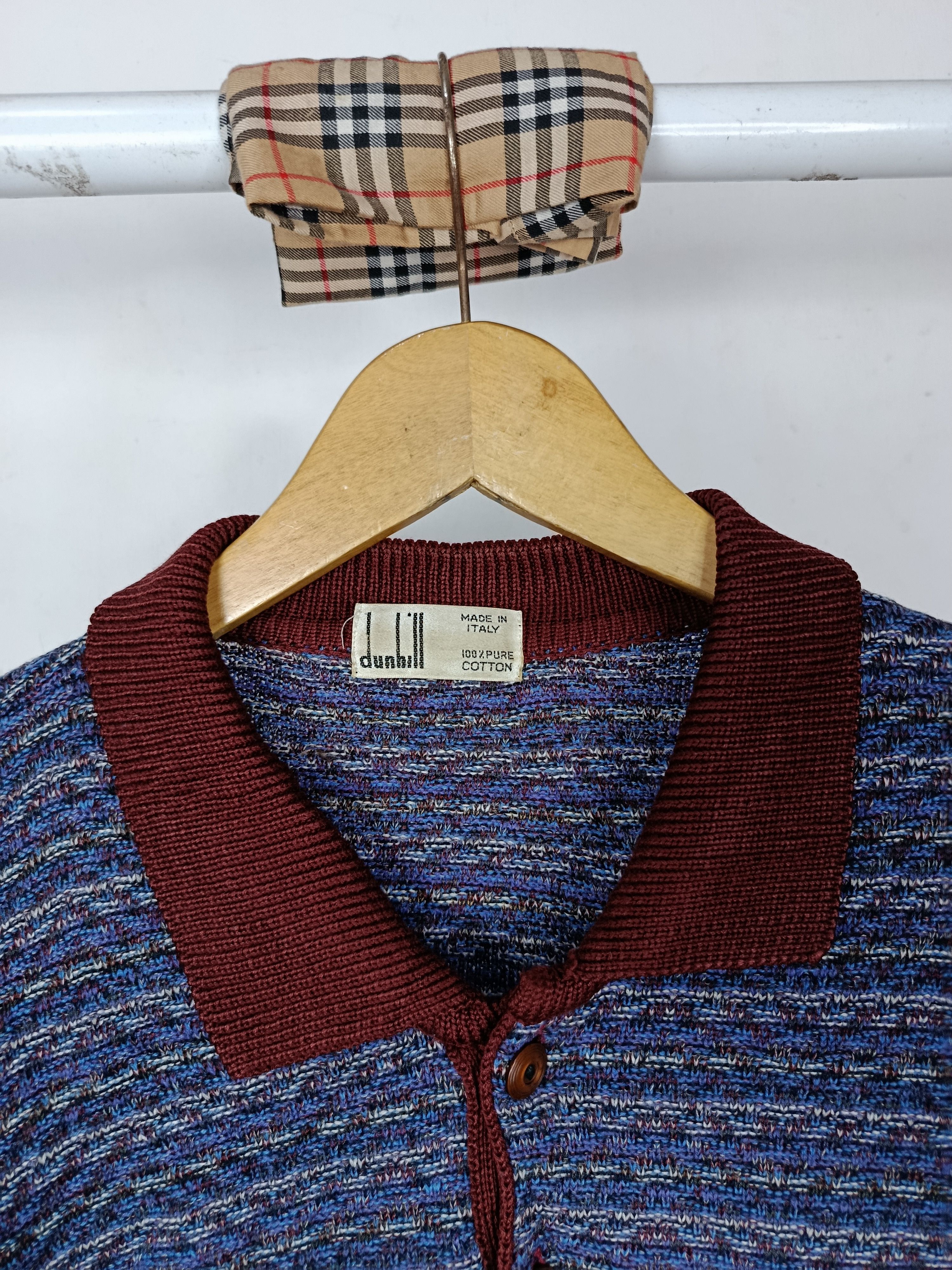Alfred Dunhill Vintage Alfred Dunhill 3D Knitwear Long sleeve Size US L / EU 52-54 / 3 - 3 Thumbnail