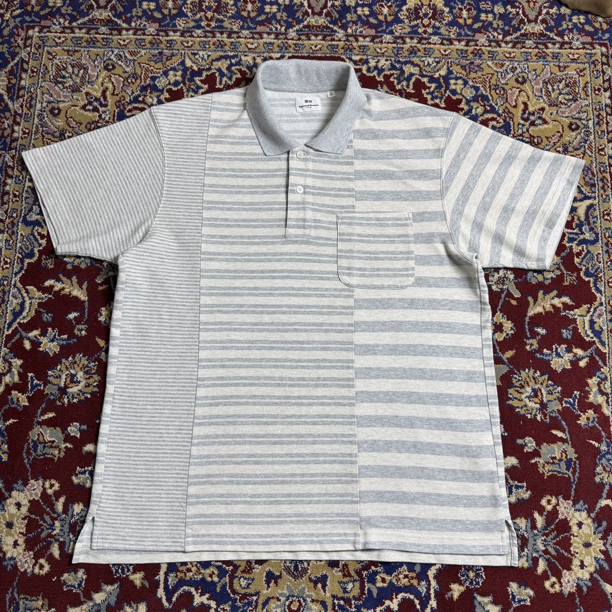 Engineered Garments × Uniqlo Engineered Garments Patchwork Striped Polo Tee Japanes brand Size US XL / EU 56 / 4 - 2 Thumbnail