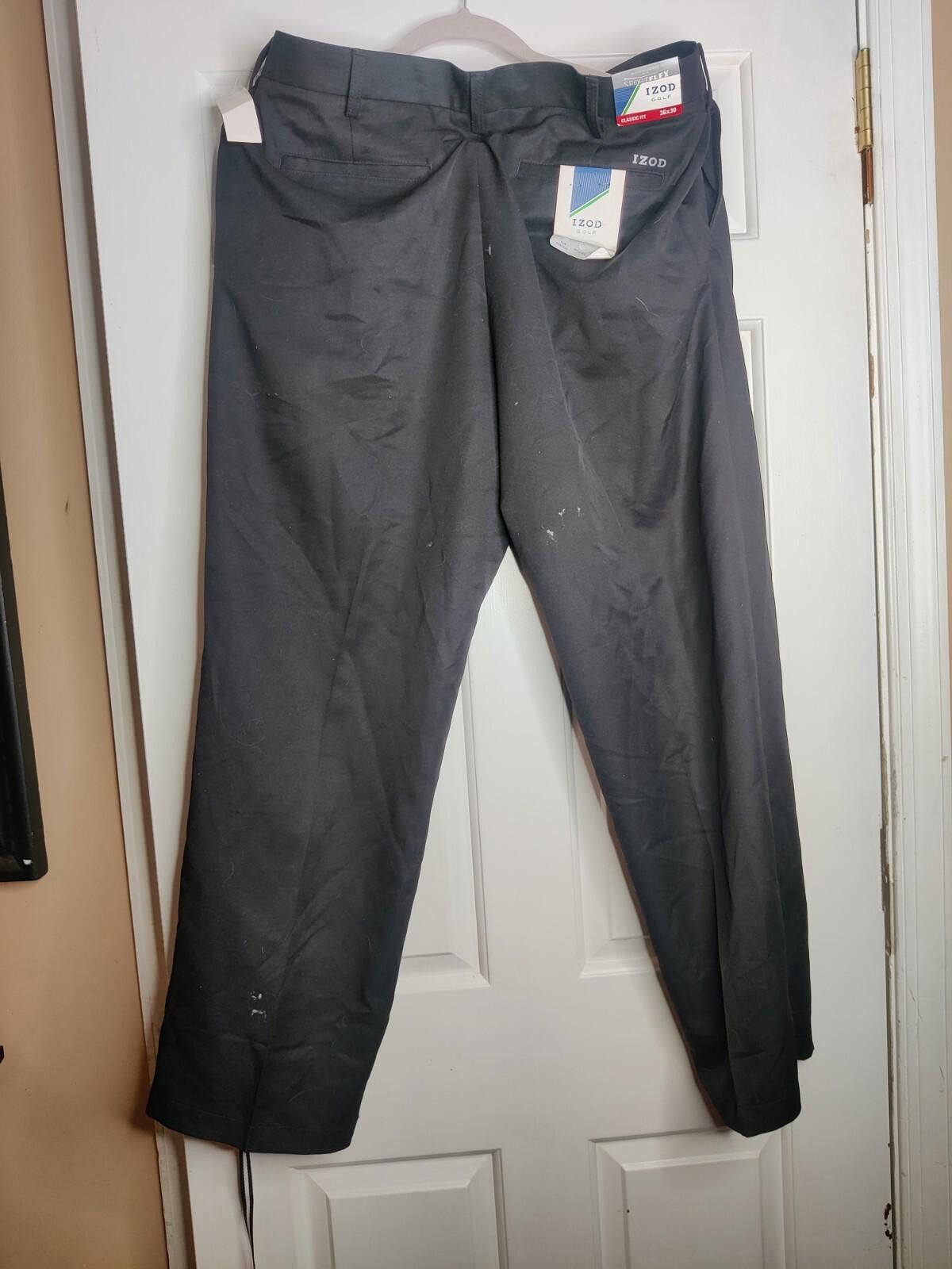 Izod Izod Golf Classic Fit Pants Men's 36x30 Sports Flex UPF Sun Size US 36 / EU 52 - 3 Thumbnail