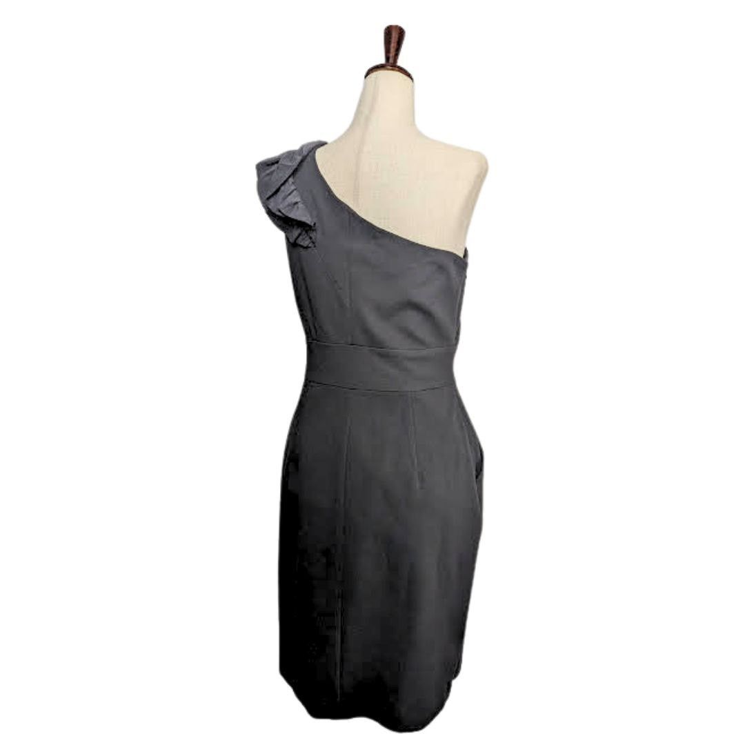 Trina Turk Trina Turk mini one shoulder dress size 4 black Size S / US 4 / IT 40 - 2 Thumbnail