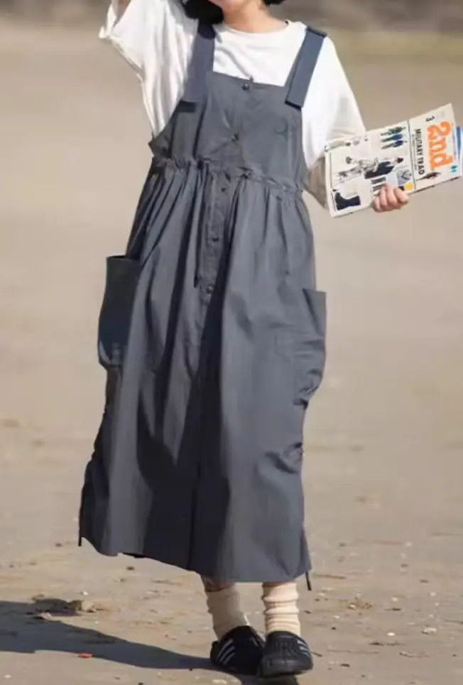 Japanese Brand × Jean Japanese Literary Harajuku Strappy Long Dress Size 28" / US 6 / IT 42 - 1 Thumbnail