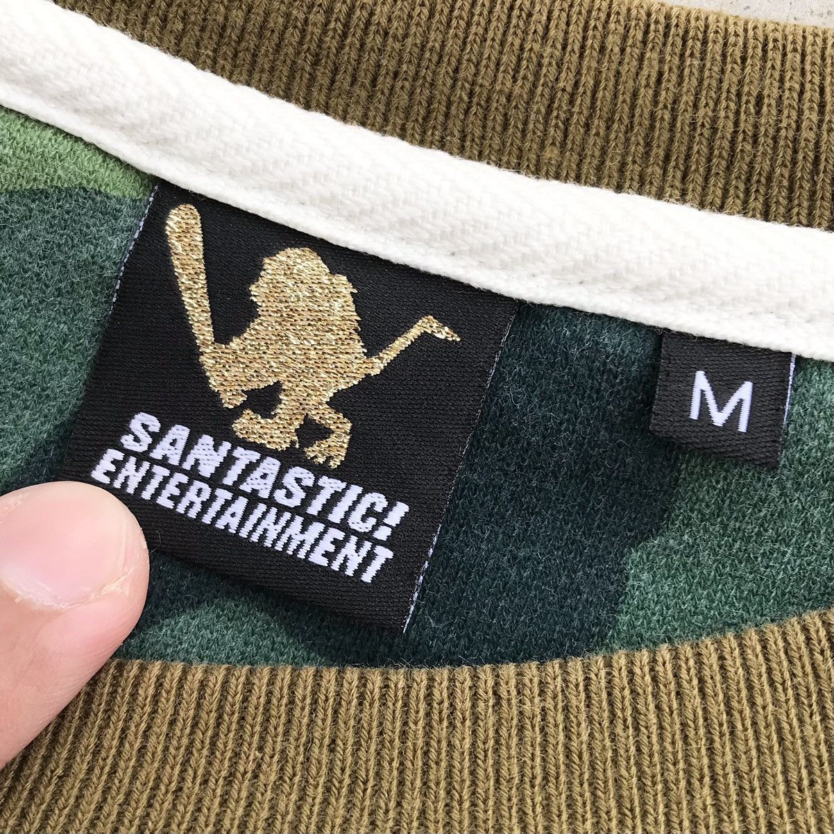 Hiroshi Fujiwara 2000's Santastic ! " APE SARU " Camouflage Crewneck Size US M / EU 48-50 / 2 - 8 Thumbnail