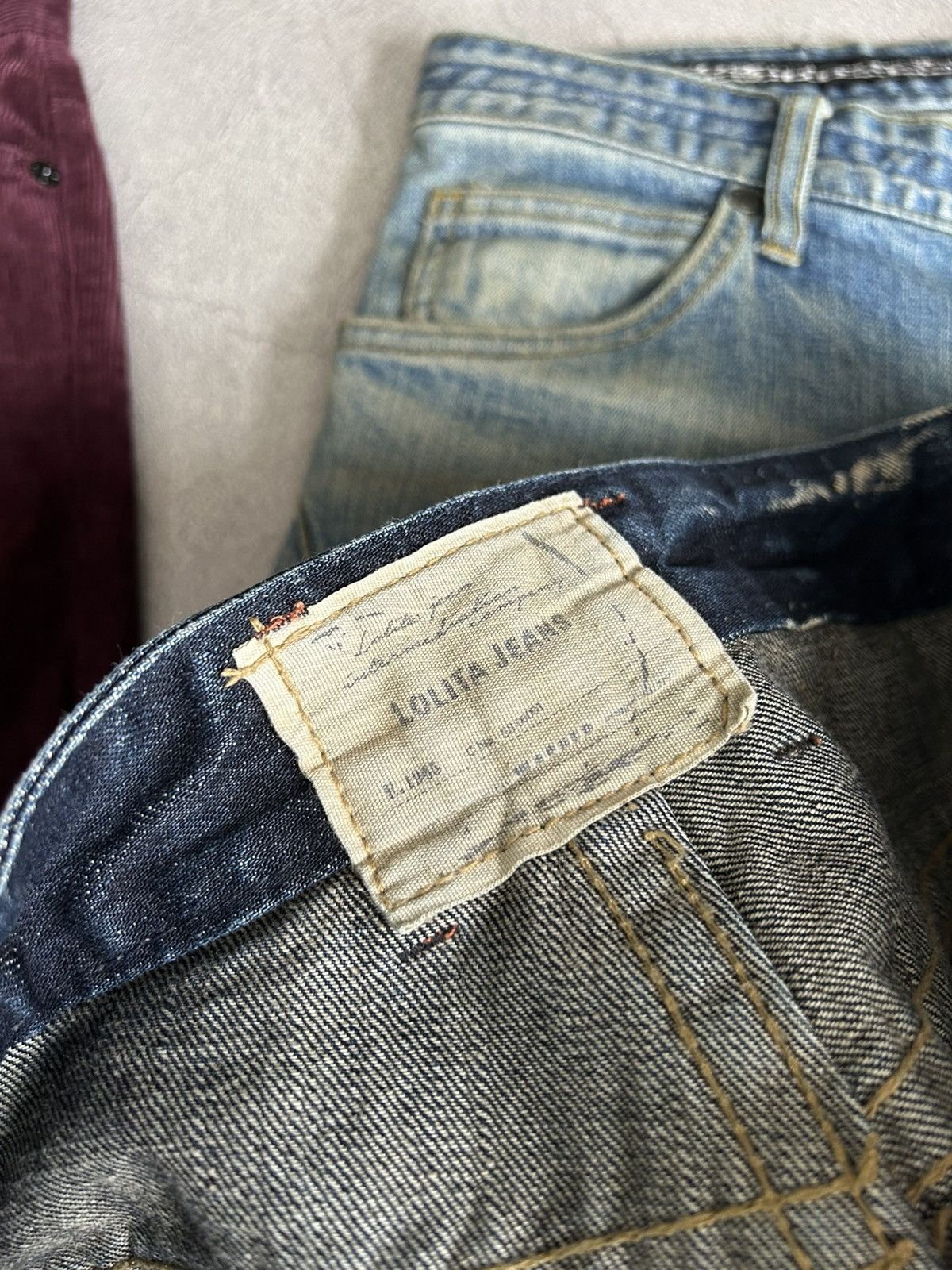 Le Grande Bleu (L.G.B.) Lolita Bondage Washed Jeans Size US 32 / EU 48 - 12 Thumbnail