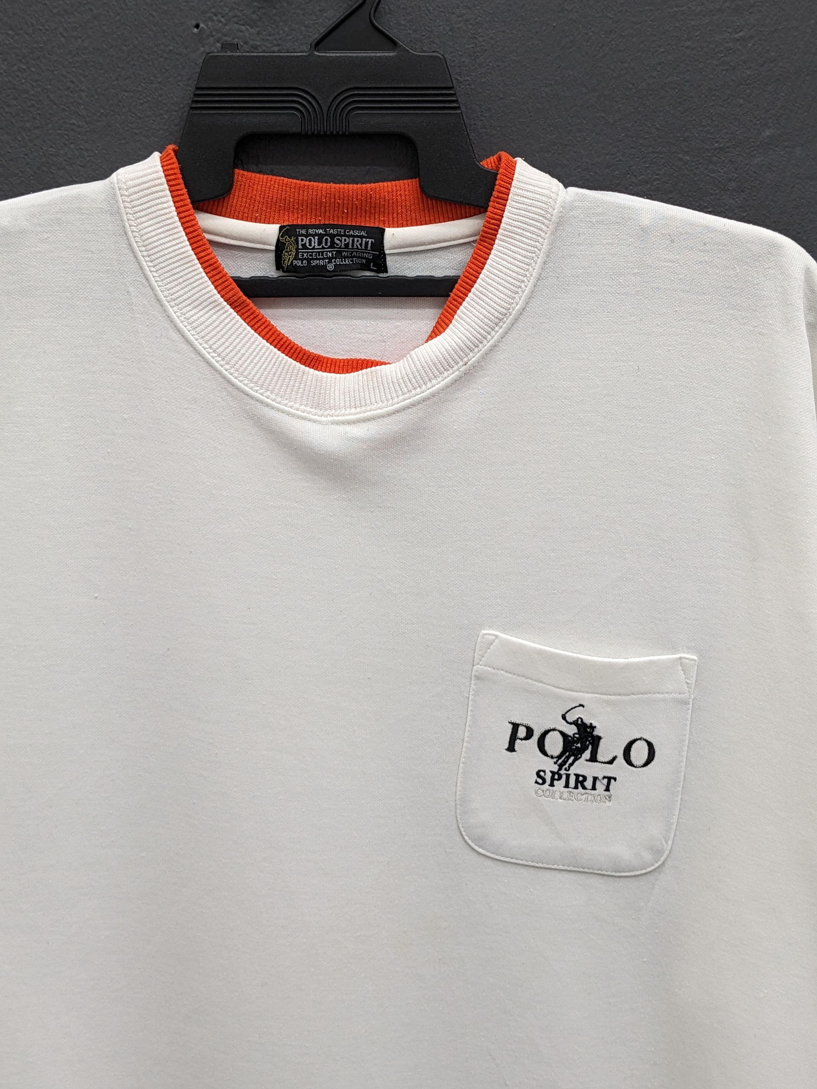 Polo Ralph Lauren Vintage POLO SPIRIT Crewneck Sweatshirt Single Pocket Size US L / EU 52-54 / 3 - 3 Thumbnail