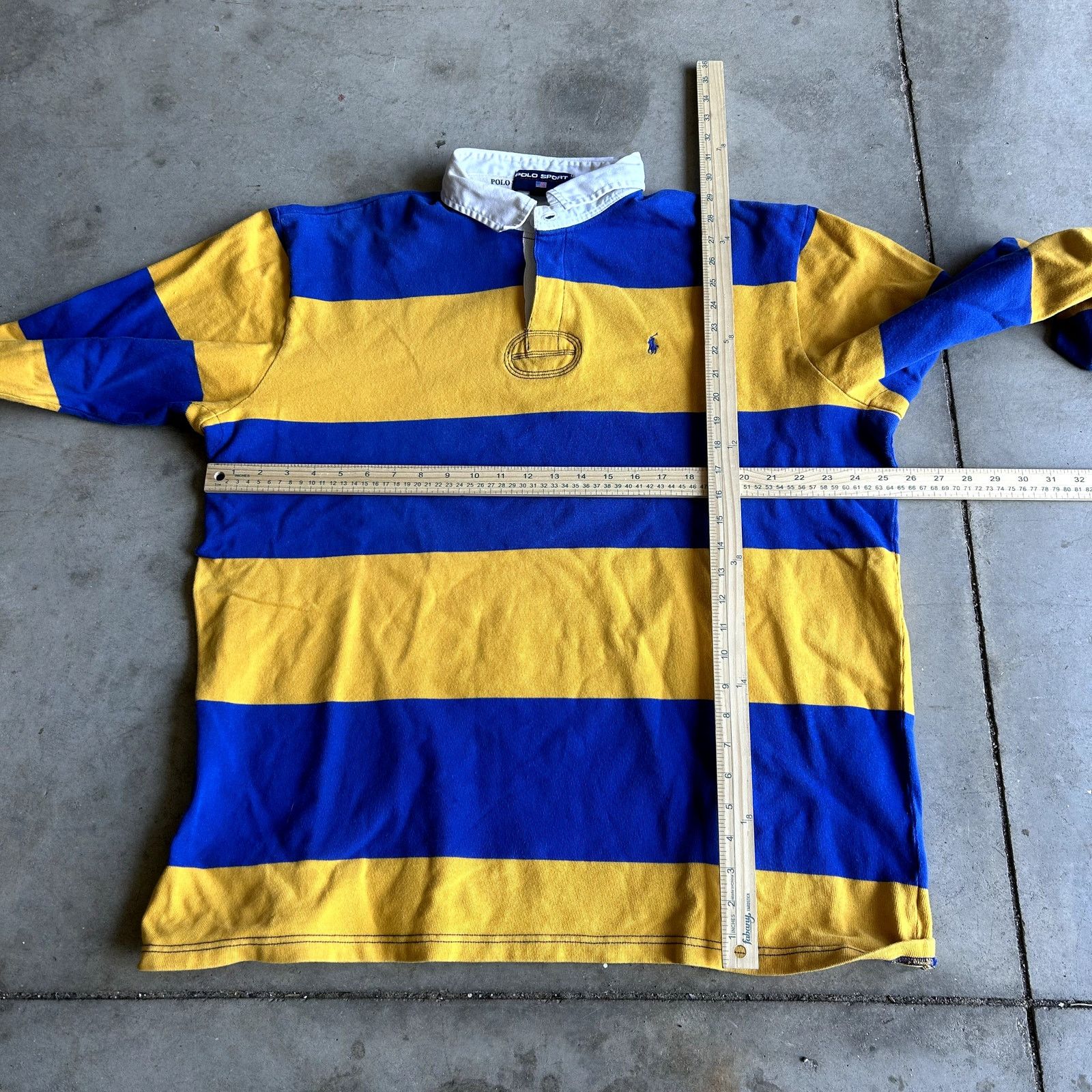 Polo Ralph Lauren Polo Sport Rugby Blue & Yellow XL Size US XL / EU 56 / 4 - 4 Thumbnail