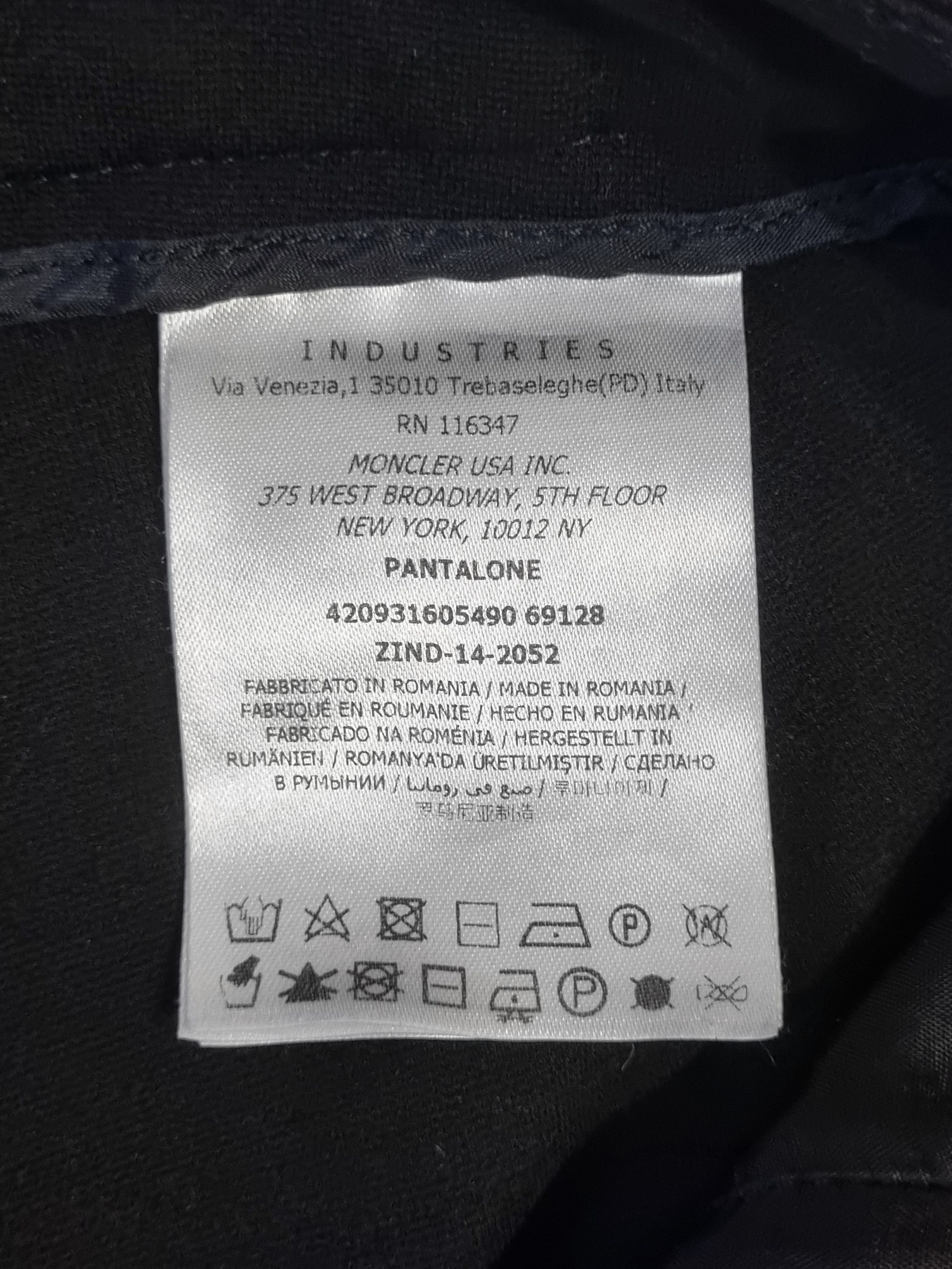 Moncler Moncler Black Pantalone Viscose Jegging Pants Size 30" / US 8 / IT 44 - 11 Thumbnail