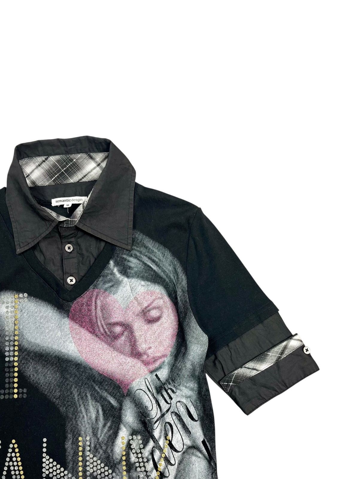 Hysteric Glamour 2000s Semantic Design Printed Face I Love Fanny Layered Tee Size US M / EU 48-50 / 2 - 4 Thumbnail