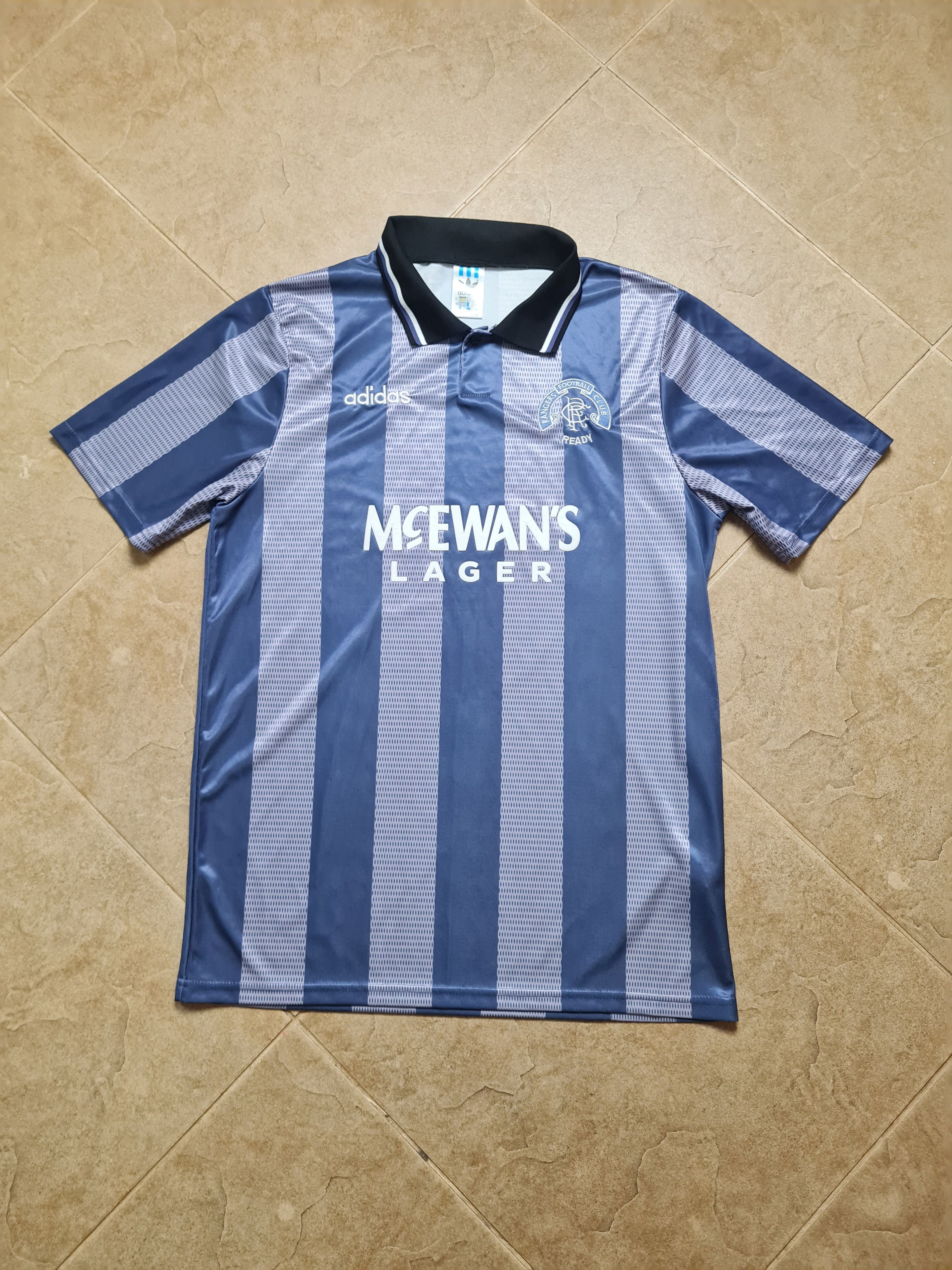 Adidas GLASGOW RANGERS 1994/1995 THIRD SHIRT SOCCER JERSEY ADIDAS L Size US L / EU 52-54 / 3 - 6 Thumbnail
