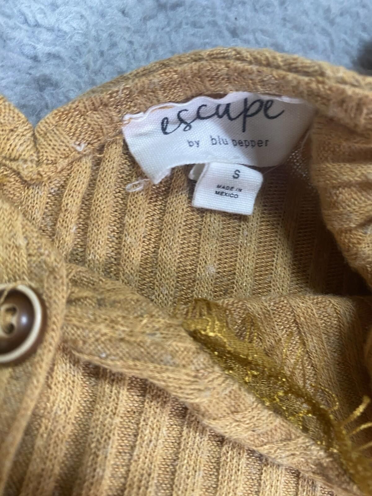 Other Escape By Blu Pepper Women’s Tank Small Beige Tan Tie Boho Size S / US 4 / IT 40 - 3 Thumbnail