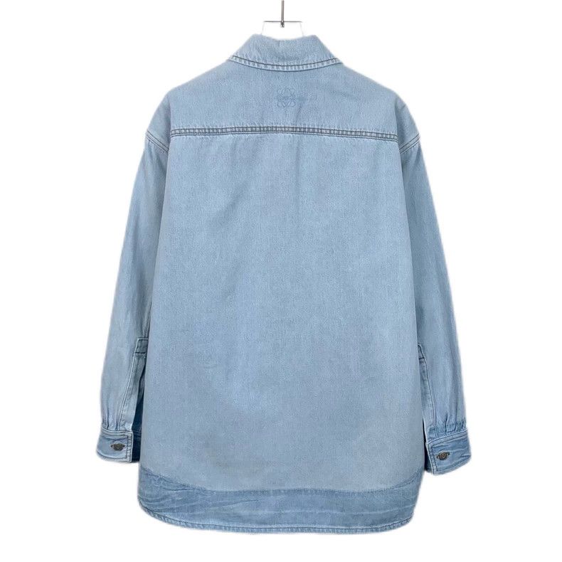 Loewe Loewe Light blue collar cotton denim shirt Size XS / US 0-2 / IT 36-38 - 2 Thumbnail