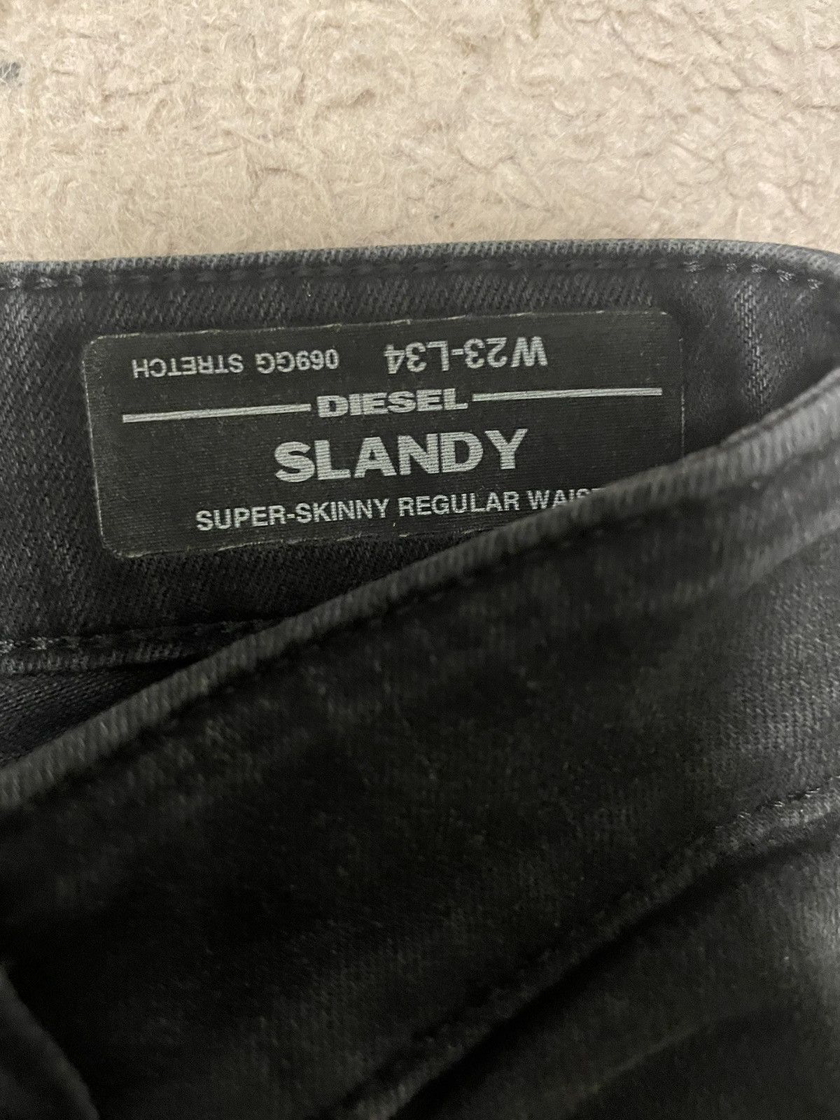 Diesel Black jeans Size 23" - 3 Thumbnail