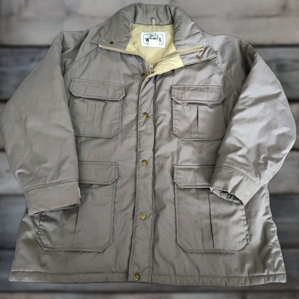 Vintage Vintage Woolrich Jacket Womens Sz Large Lined Parka Coat Made In USA Field Chore Size L / US 10 / IT 46 - 1 Thumbnail